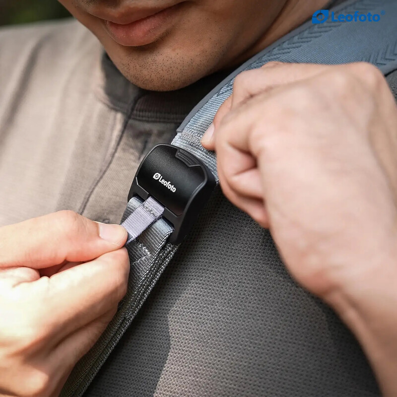 Leofoto SP-02 Kameragurt mit QD-Schnellwechselanschluss (1-Point- oder 2-Point-Tragegurt) - Slate Grey - (MagPul) Gurt - Farben: Slate Grey