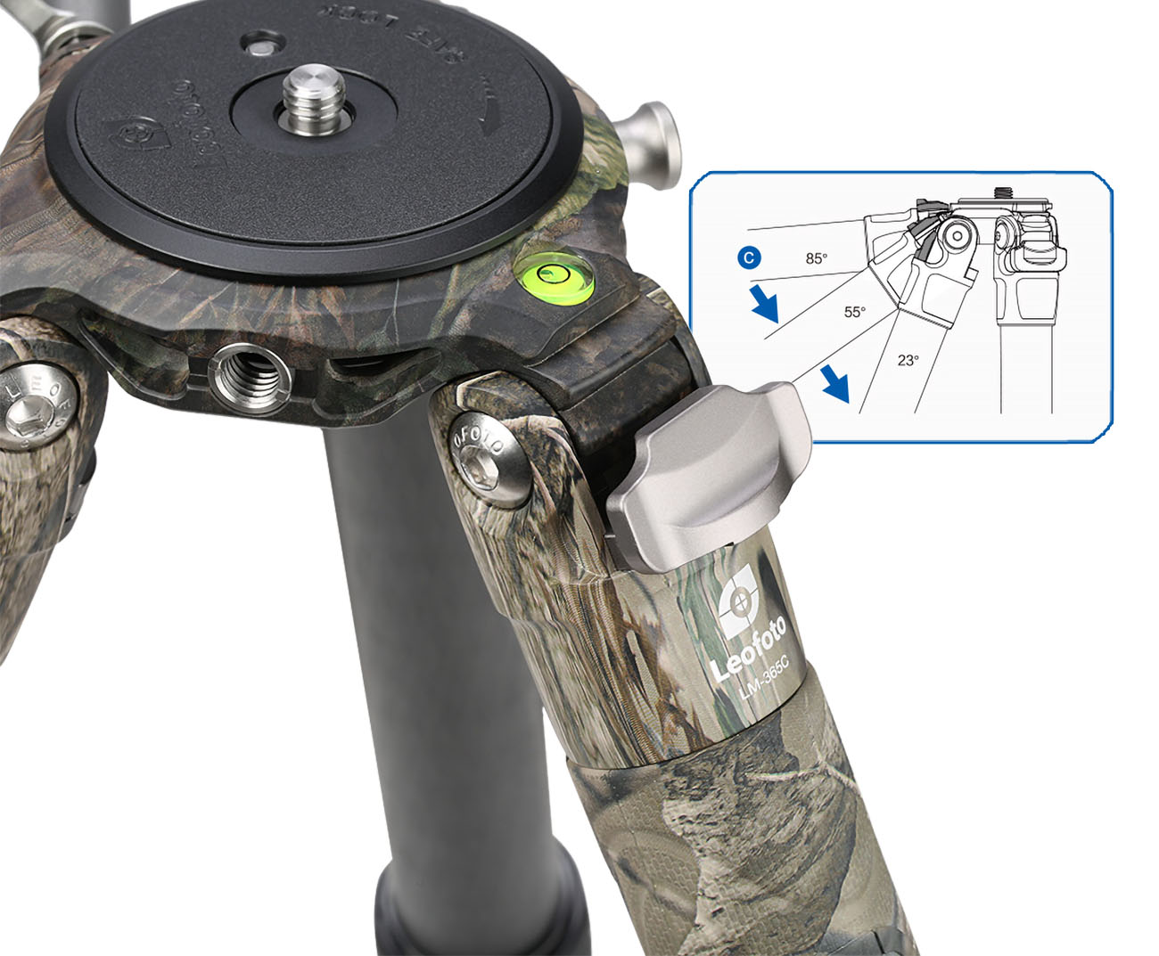 Leofoto LM-365C Camo Summit Karbon-Stativ Leofoto LM-365C Camo Summit Karbon-Stativ