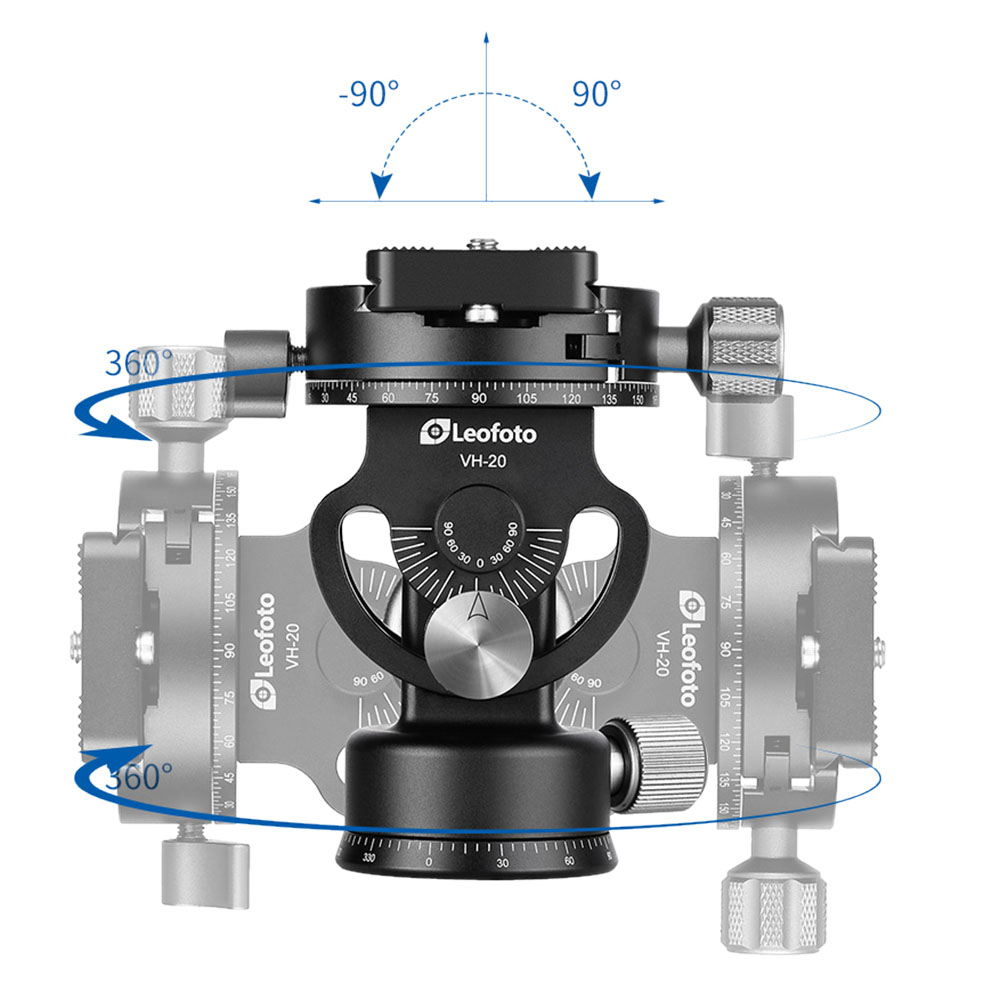 Leofoto VH-20 Stativkopf für Einbeinstative Leofoto VH-20 Stativkopf für Einbeinstative