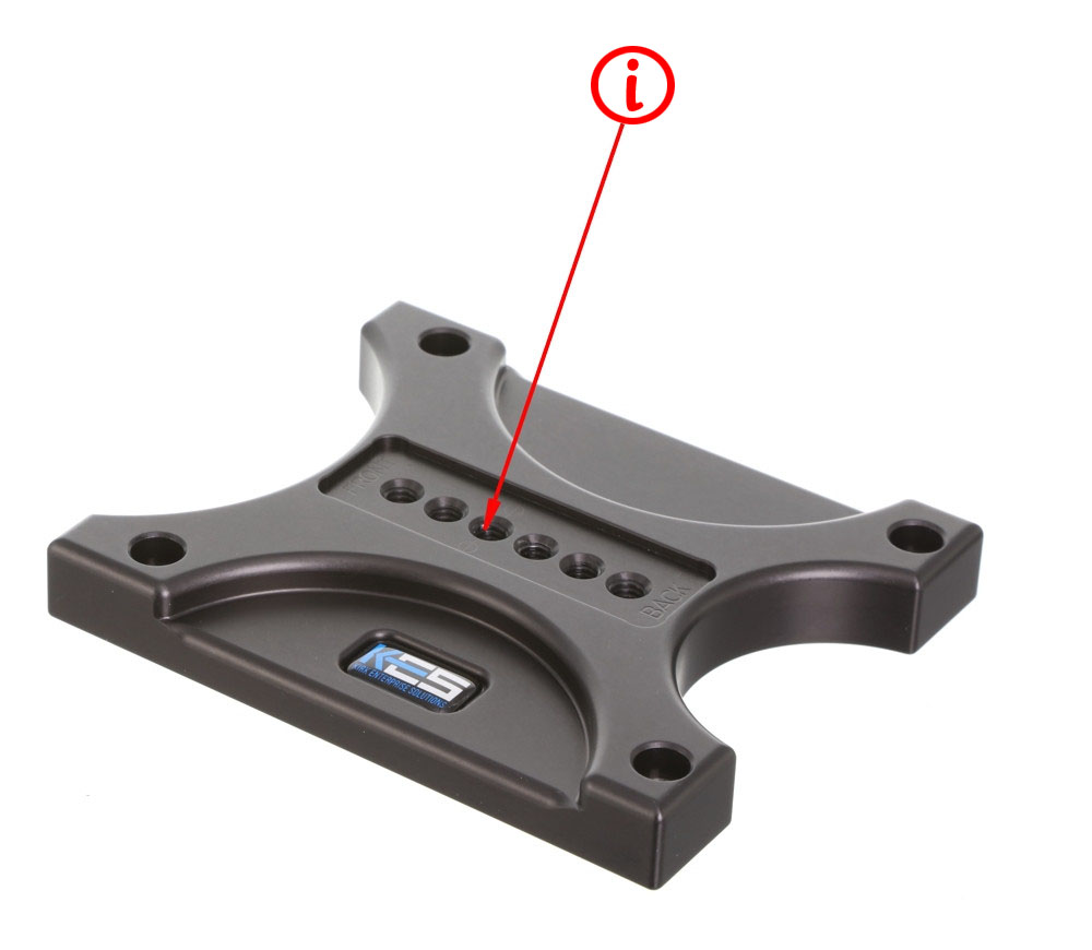Kirk MVH502-BQR Schnellwechselbridge für Manfrotto MVH502AH Fluidkopf Gewindebohrung für die mittlere Schwenkachse
