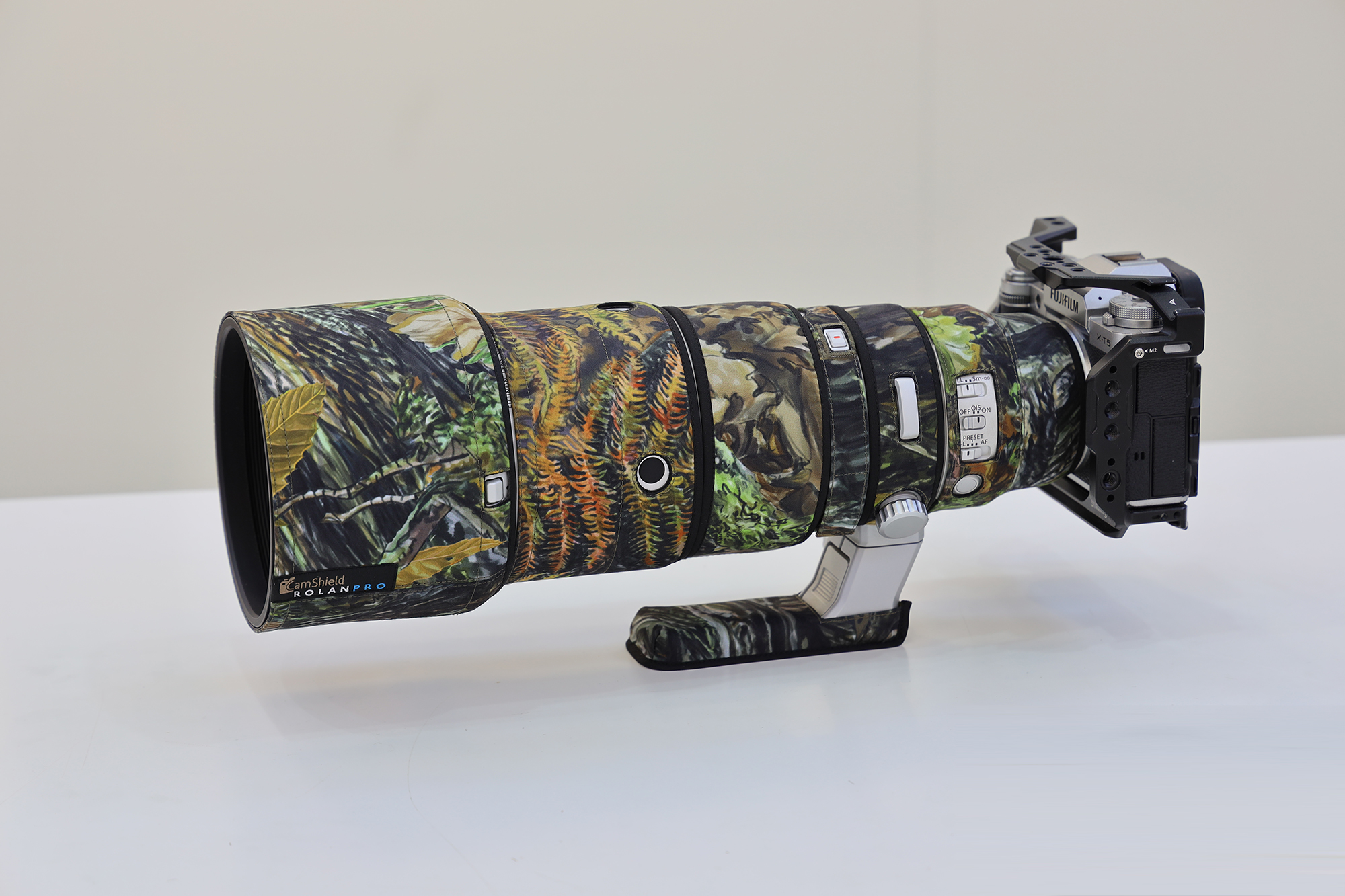 ROLANPRO Cover for Fuji XF 500mm f/5.6 R LM OIS WR Camouflage & Waterproof