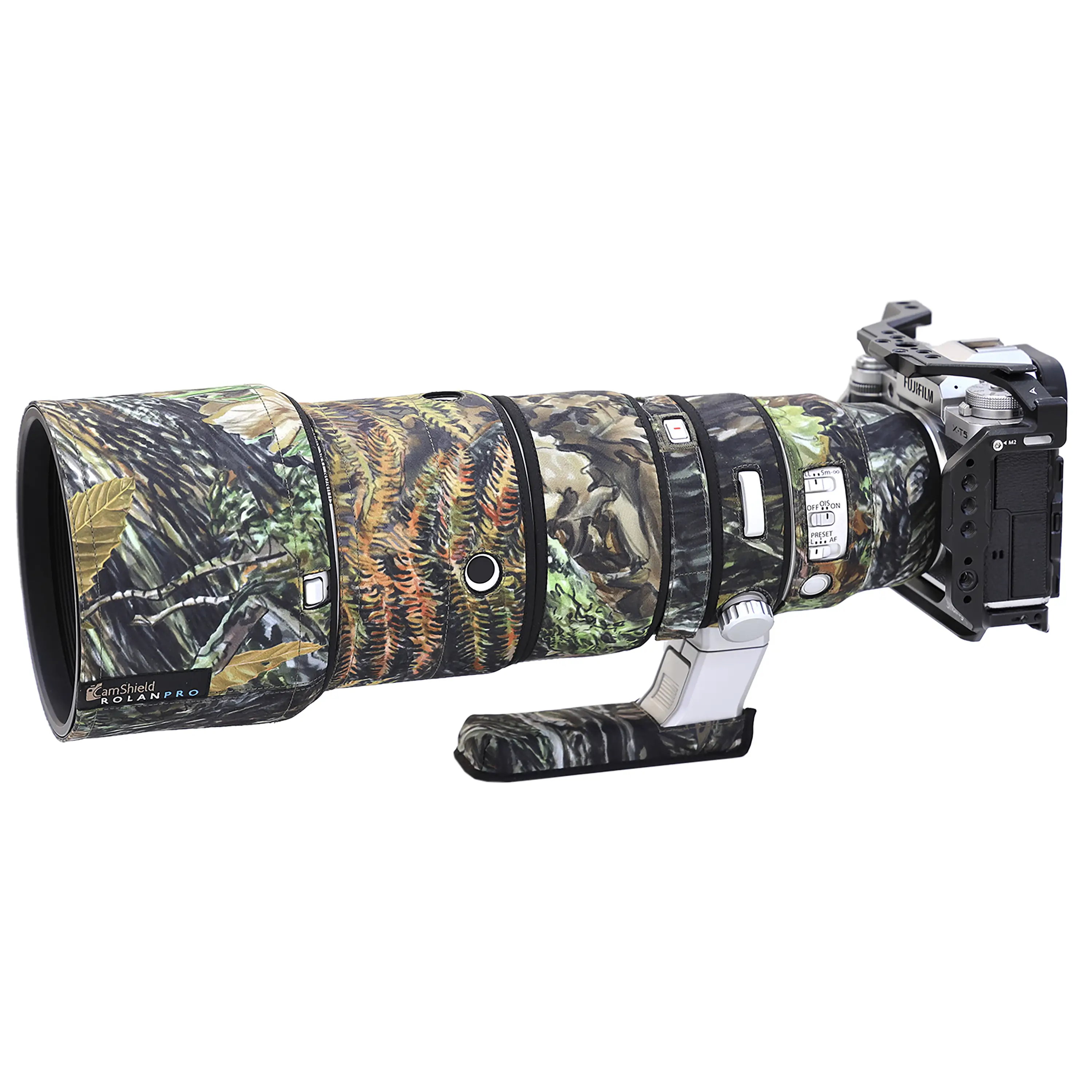 ROLANPRO Cover for Fuji XF 500mm f/5.6 R LM OIS WR Camouflage & Waterproof