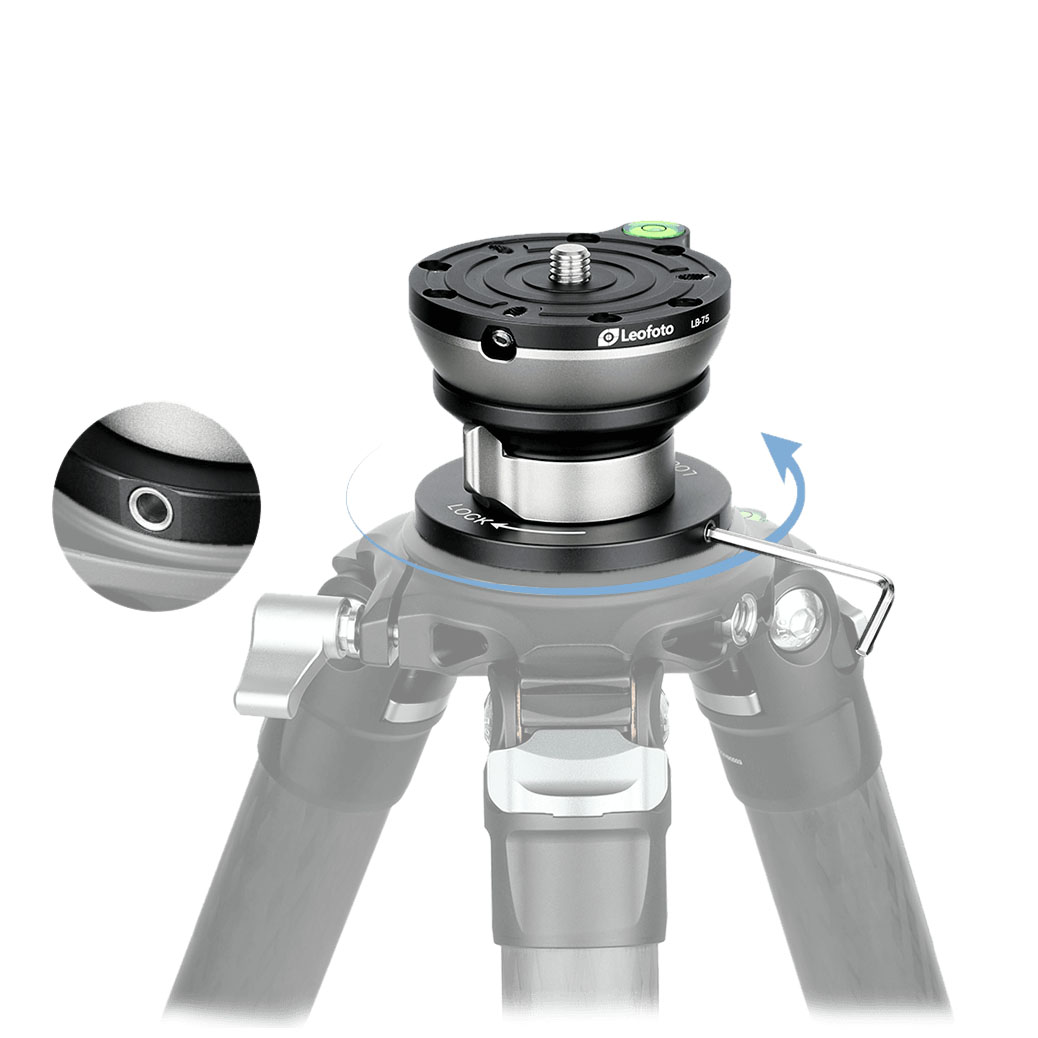 Leofoto LB-75 Nivellieraufsatz Leofoto LB-75 Nivellieraufsatz