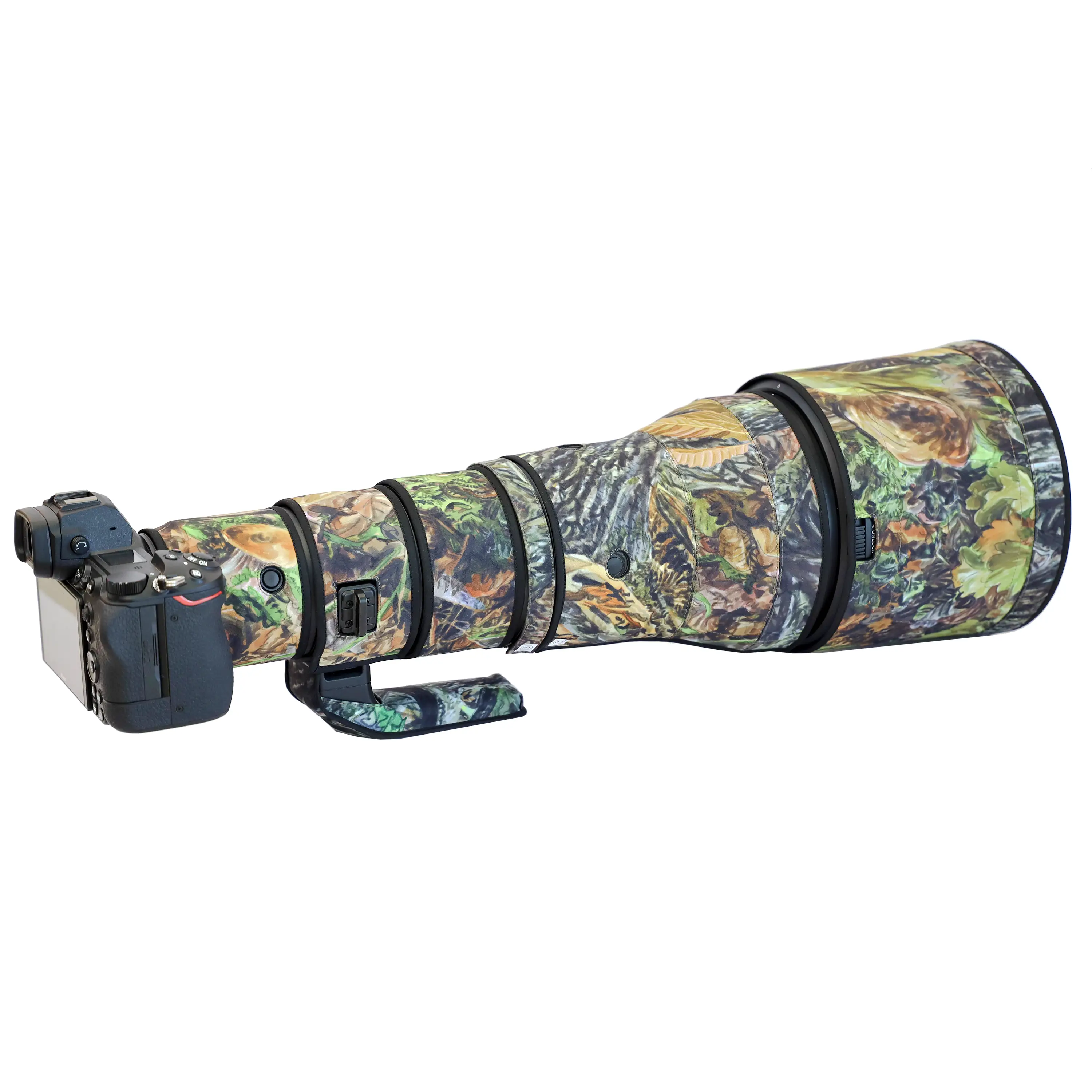 ROLANPRO Objektivschutz für Nikon Z 800 f/6.3 VR S - Tarnfarben & Waterproof ROLANPRO Objektivschutz für Nikon Z 800 f/6.3 VR S - Tarnfarben & Waterproof