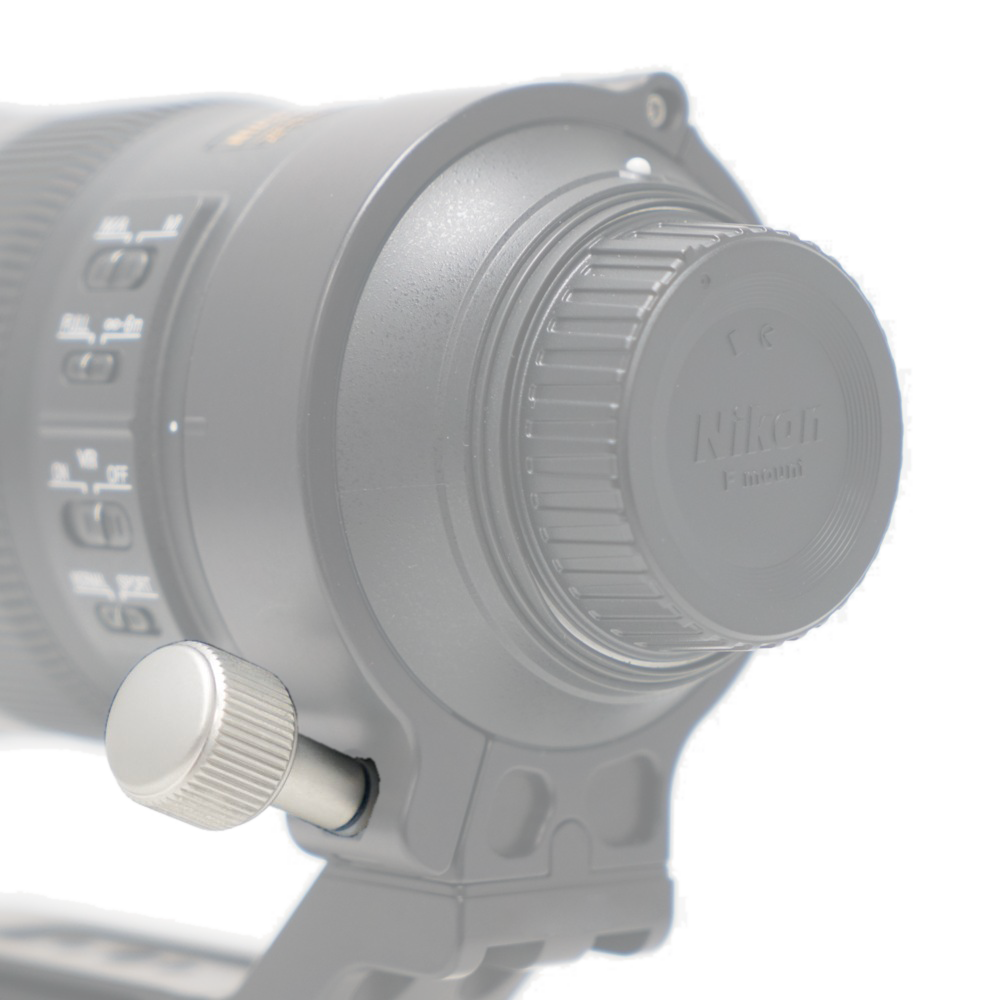 Kirk CK-1 silber: Ersatzknopf für Objektivschelle NC-200-500, NC-300, NC-80-200, NC-80-400