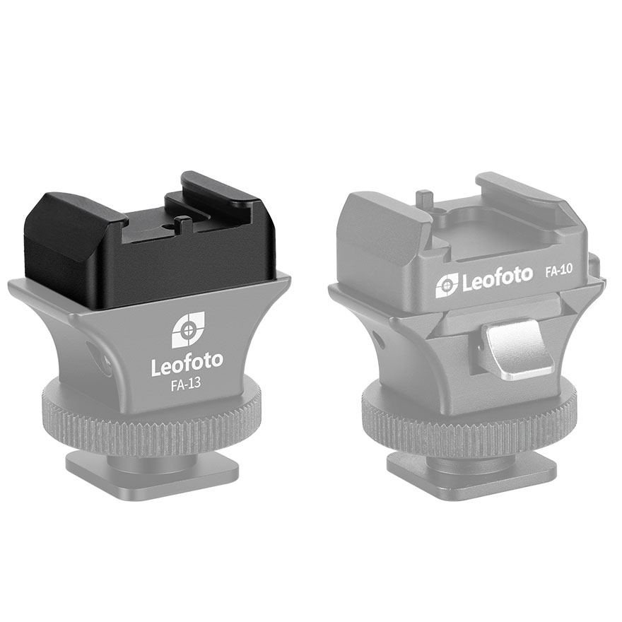 Leofoto FA-10 V-Schnellwechselplatte mit Cold Shoe-Aufnahme Leofoto FA-10 V-Schnellwechselplatte mit Cold Shoe-Aufnahme