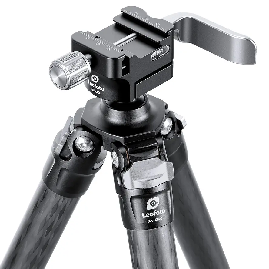 Leofoto SA-324CL Karbon Dreibeinstativ mit MA-30 Halterung Leofoto SA-324CL Karbon Dreibeinstativ mit MA-30 Halterung