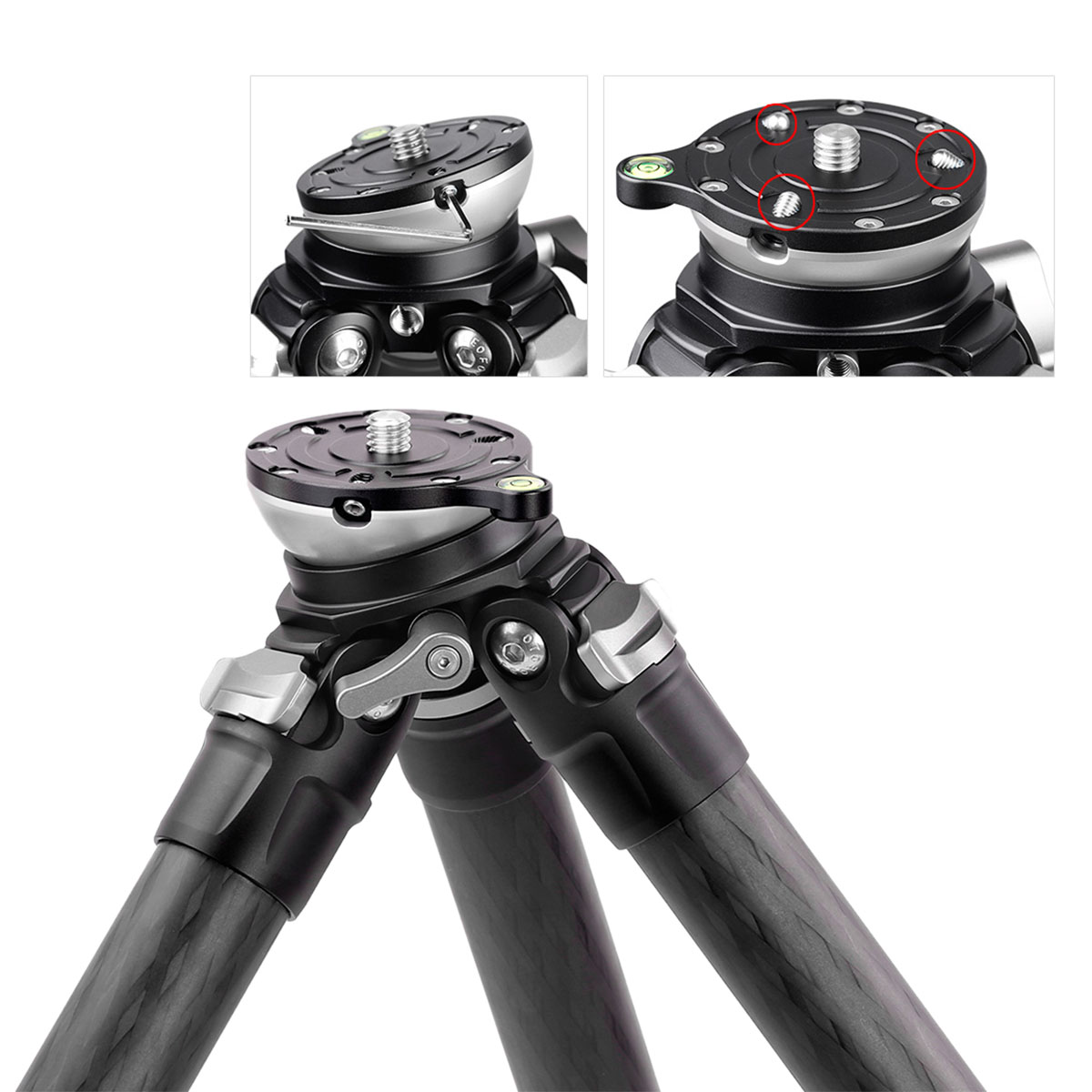 Leofoto LS-223CEX + RH-0 Ranger Mini-Stativ mit integrierter Nivellierung & Panoramaklemme Leofoto LS-223CEX + RH-0 Ranger Mini-Stativ mit integrierter Nivellierung & Panoramaklemme