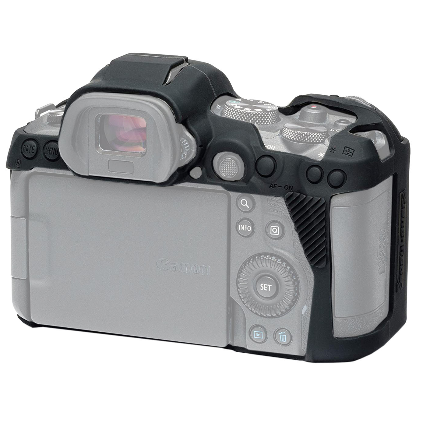 EasyCover Silikonschutzhülle für Canon R5 / R6 Schwarz EasyCover Silikonschutzhülle für Canon R5 / R6 Schwarz