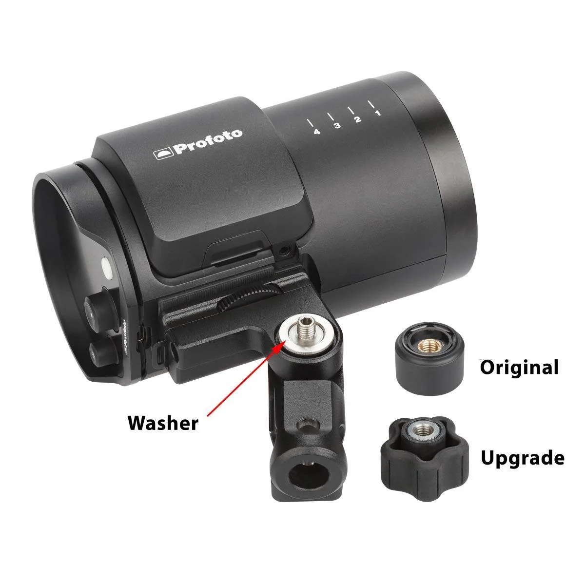 ProMediaGear A35 Ersatzknopf für den Profoto B10 Plus OCF-Blitzkopf (Version mit Innengewinde)