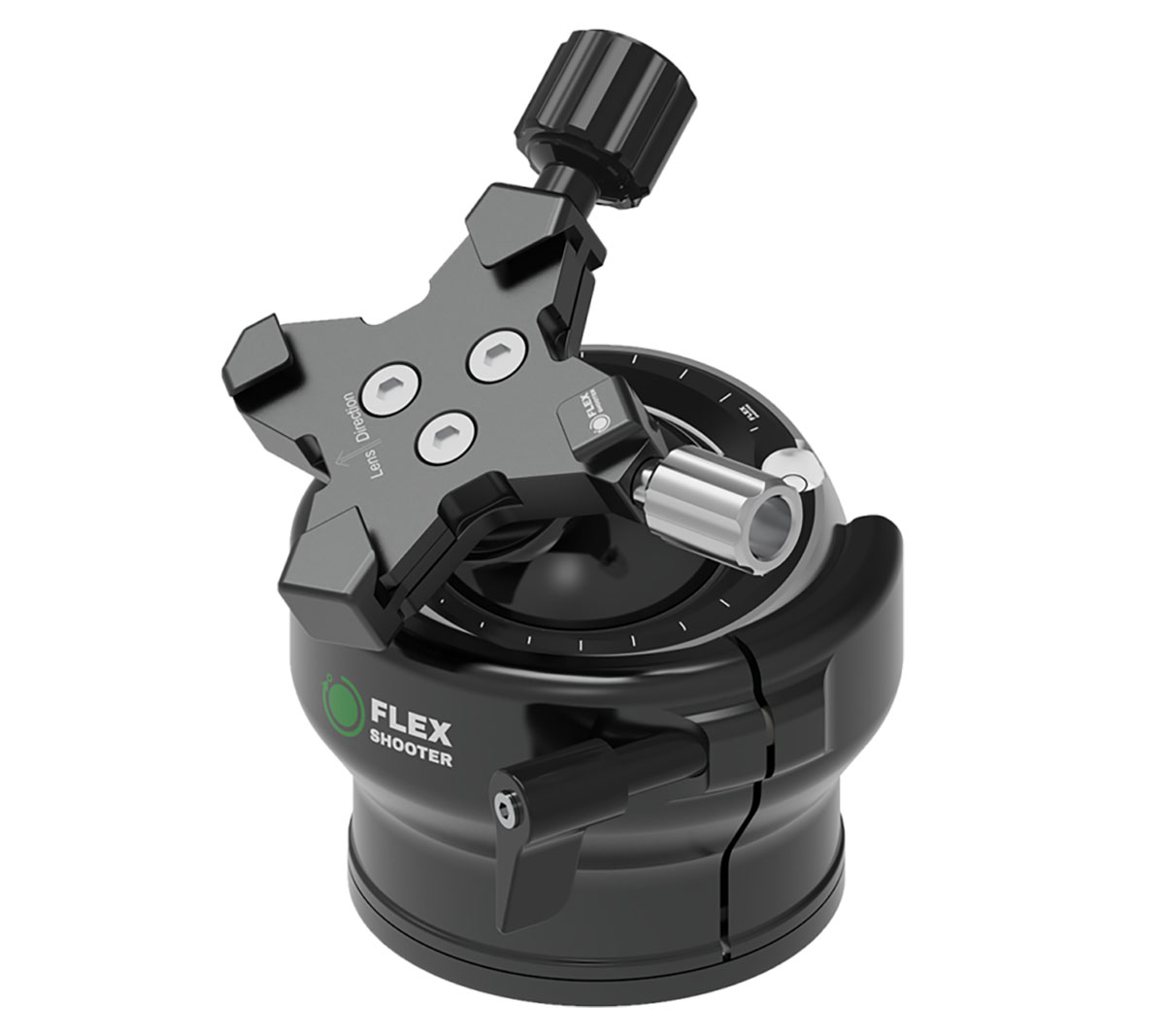 FLEXSHOOTER Extreme, der ganz große Kugelneiger, 20 kg Tragkraft bei 1150 g Eigengewicht FLEXSHOOTER Extreme, der ganz große Kugelneiger, 20 kg Tragkraft bei 1150 g Eigengewicht