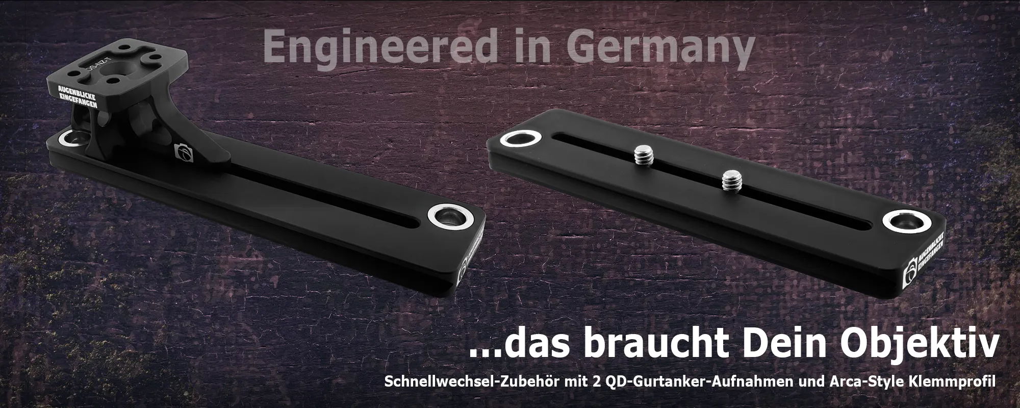Modularer Objektiv-Ersatzfuß in verschiedenen Längen & Höhen für Canon, Nikon & Sony Objektive Modularer Objektiv-Ersatzfuß in verschiedenen Längen & Höhen für Canon, Nikon & Sony Objektive