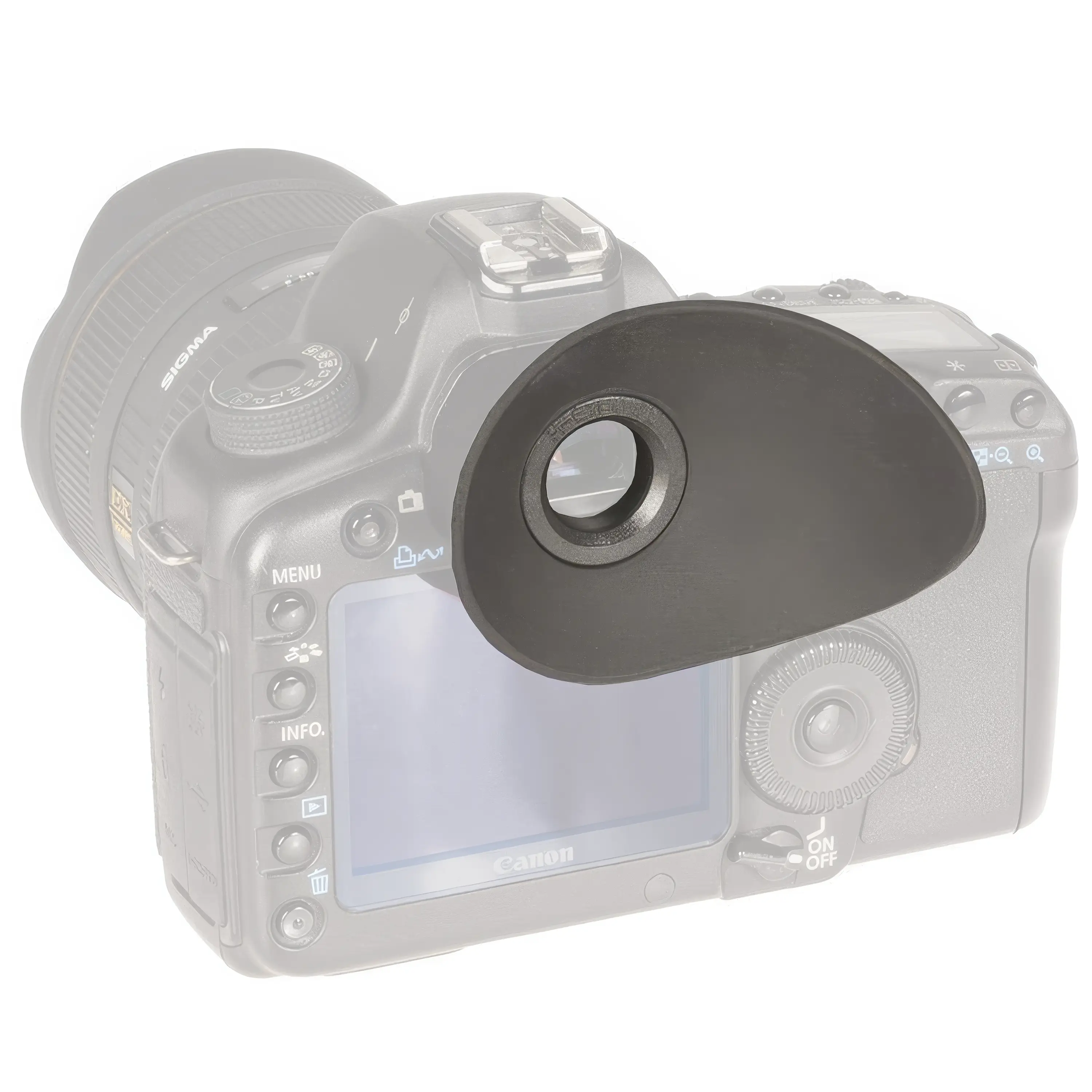 Hoodman`s HoodEye- Eye cups for Canon cameras with 18 mm long eyepiece - HoodEye Eye Cup: Oversized Eyecup for Eyeglass Wearers