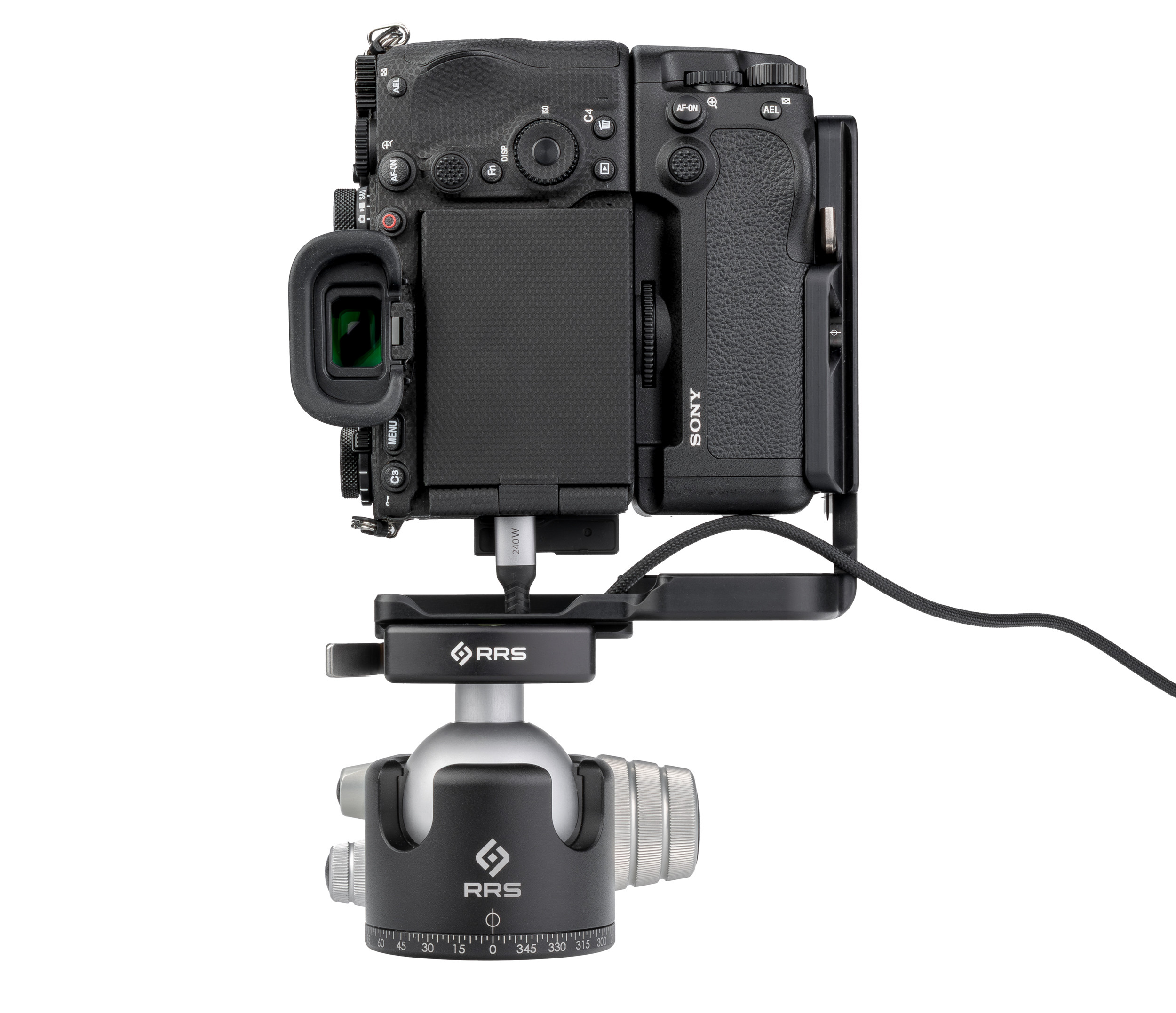 Really Right Stuff BVGC5-L-Winkel für Sony A9 III & A 1 II mit VG-C5 Batteriegriff