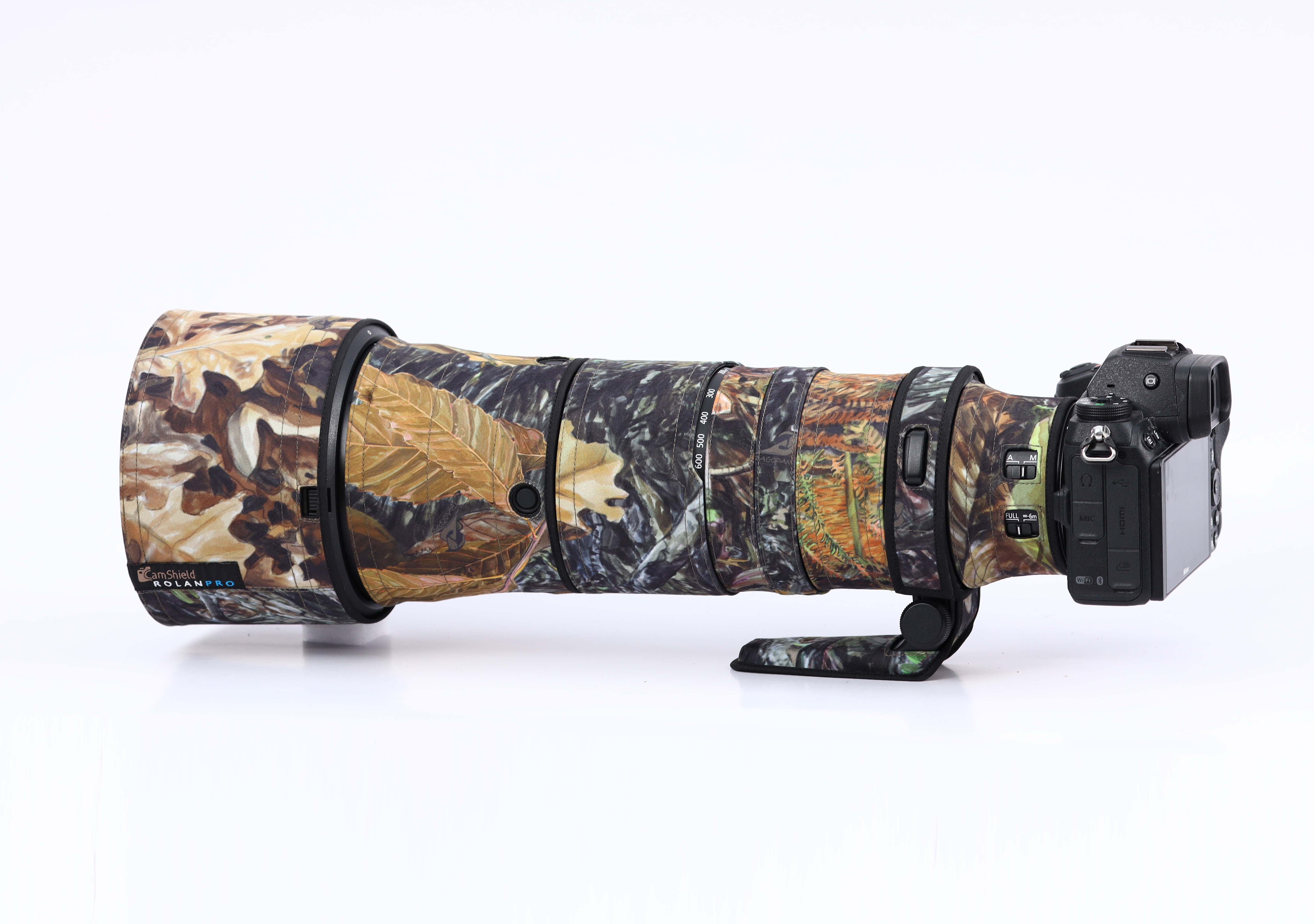 ROLANPRO Cover für Nikon Z 180-600mm f/5.6-6.3 VRS Tarnfarben & Waterproof