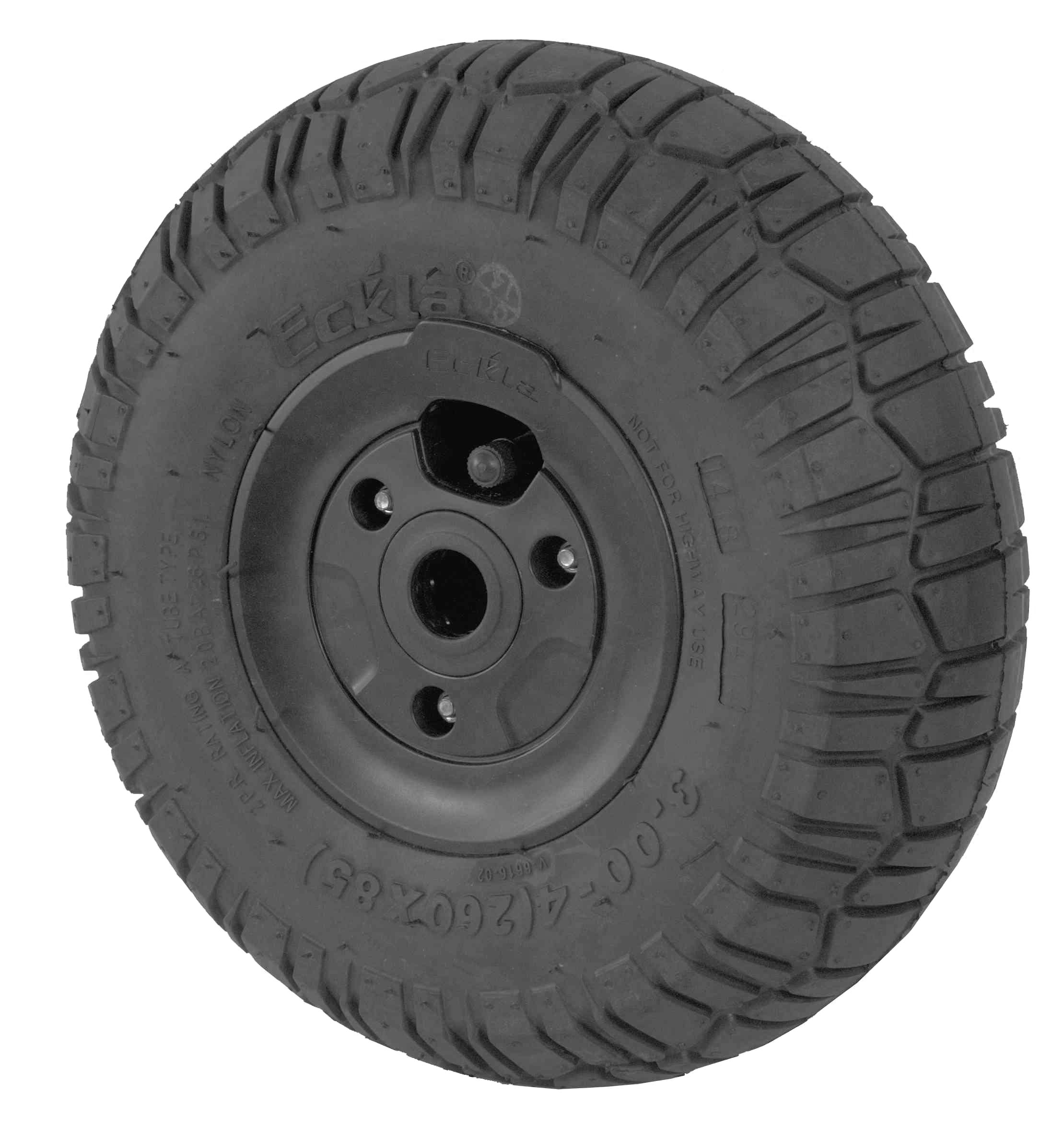 Eckla 07144 Ersatzrad 260 mm (luftbereift & rollengelagert) - Schwarz Eckla 07144 Ersatzrad 260 mm (luftbereift & rollengelagert) - Schwarz