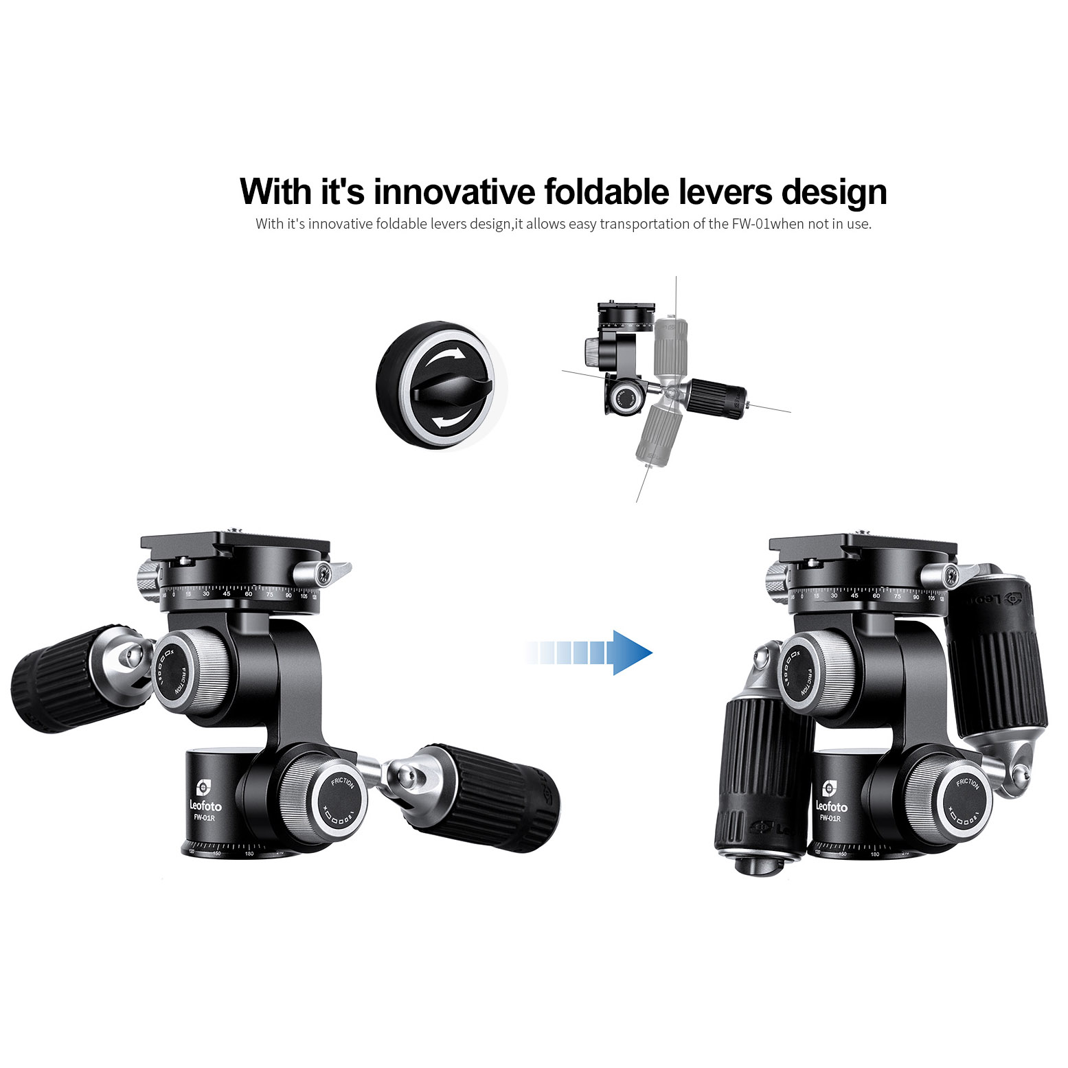Leofoto FW-01R 4-Wege Neiger Leofoto FW-01R 4-Wege Neiger