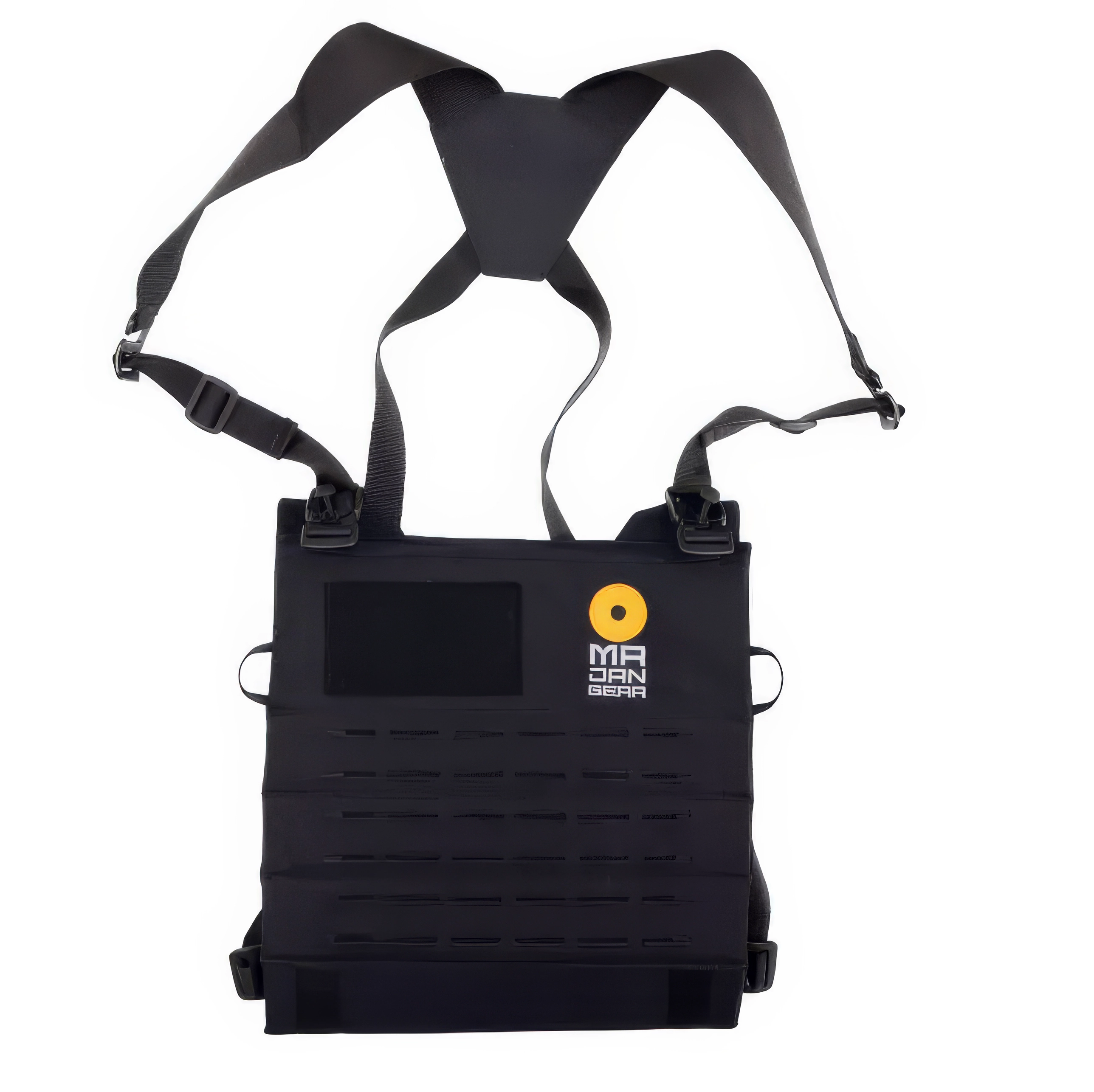 MR JAN GEAR Sistema de transporte Lens Carrier M para teleobjetivos negro (Molle y magnético)