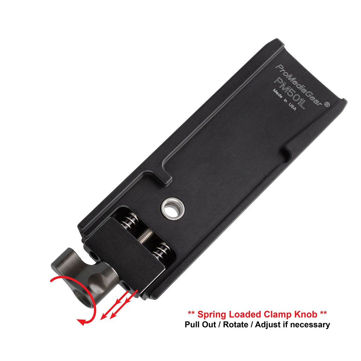 ProMediaGear PM501L Manfrotto 501PL / RC3 / RC5 auf 38 mm Schwalbenschwanz Adapter ProMediaGear PM501L Manfrotto 501PL / RC3 / RC5 auf 38 mm Schwalbenschwanz Adapter