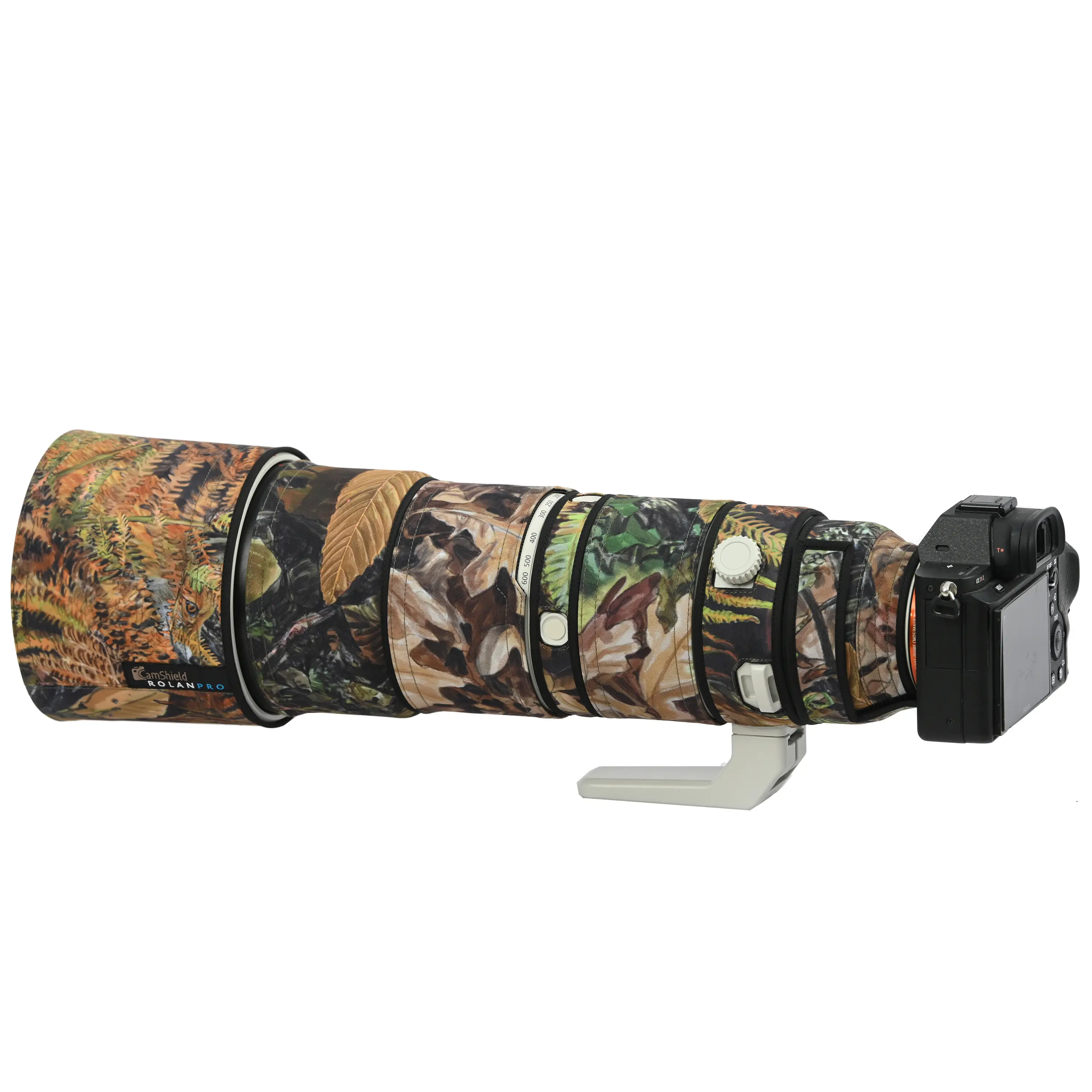 ROLANPRO Objektivschutz für Sony FE 200-600mm f/5.6-6.3 G OSS Tarnfarben & Waterproof ROLANPRO Objektivschutz für Sony FE 200-600mm f/5.6-6.3 G OSS Tarnfarben & Waterproof