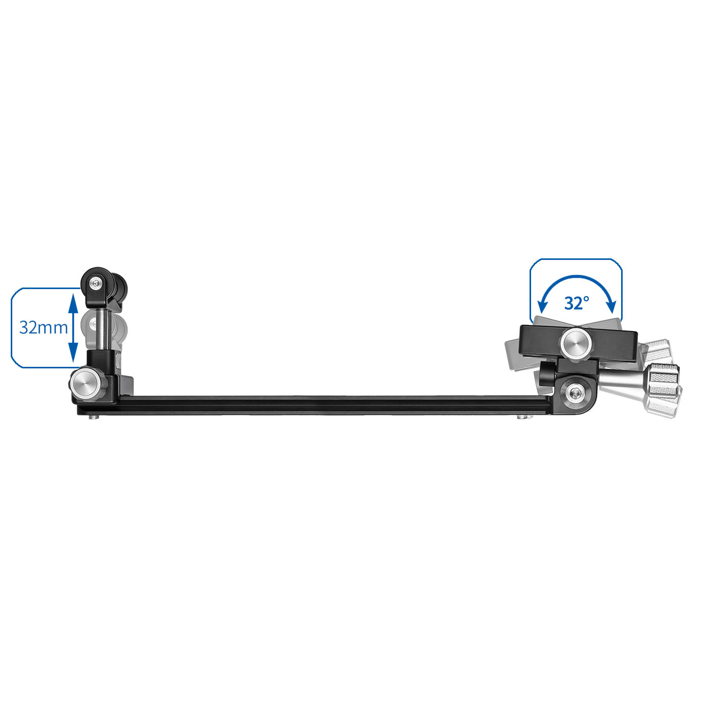Leofoto VR-150LS Dual-Pivot Teleschiene mit Schnellwechselklemme (295 mm lang) Leofoto VR-150LS Dual-Pivot Teleschiene mit Schnellwechselklemme (295 mm lang)