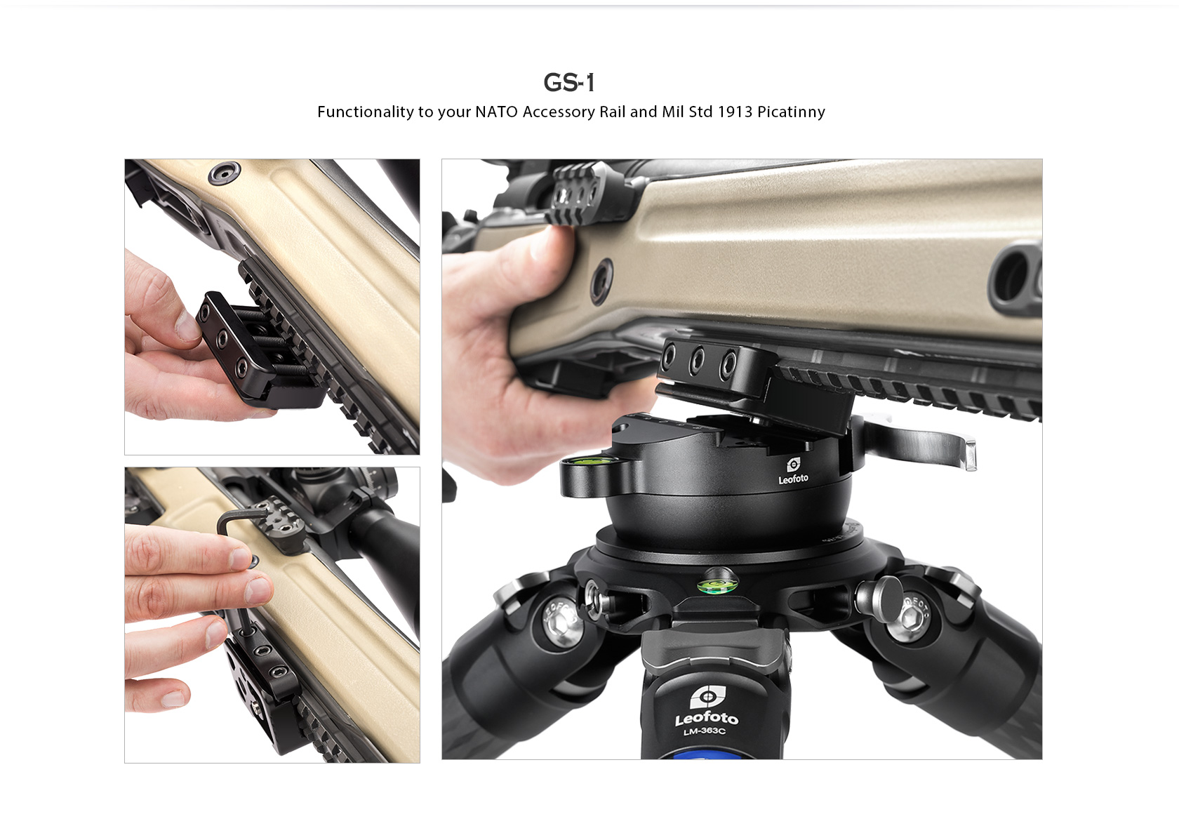 Leofoto GS-1 Schwalbenschwanz Adapter für Nato- & Picatinny Schienen Leofoto GS-1 Schwalbenschwanz Adapter für Nato- & Picatinny Schienen