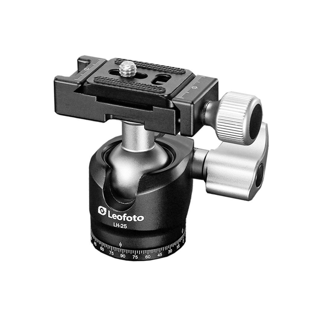 Leofoto LH-25 Kugelkopf mit PU-25 Kameraplatte Leofoto LH-25 Kugelkopf mit PU-25 Kameraplatte