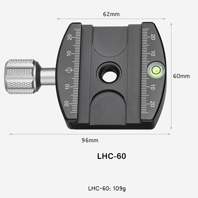 Leofoto LHC-60 Schnellwechselkupplung mit Rändel Leofoto LHC-60 Schnellwechselkupplung mit Rändel
