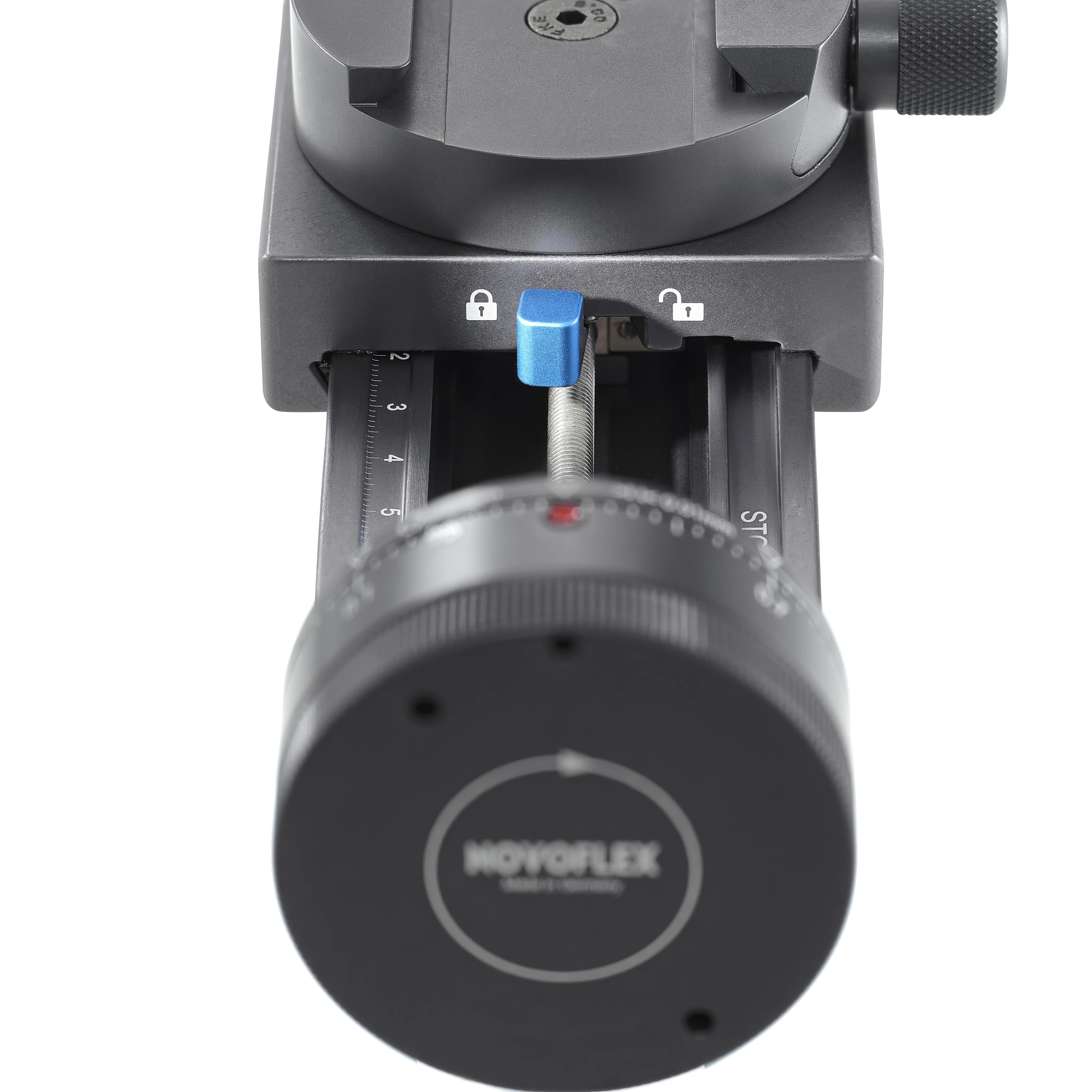 Novoflex Castel-M Einstellschlitten mit Fokusrad & Rasterungen Novoflex Castel-M Einstellschlitten mit Fokusrad & Rasterungen