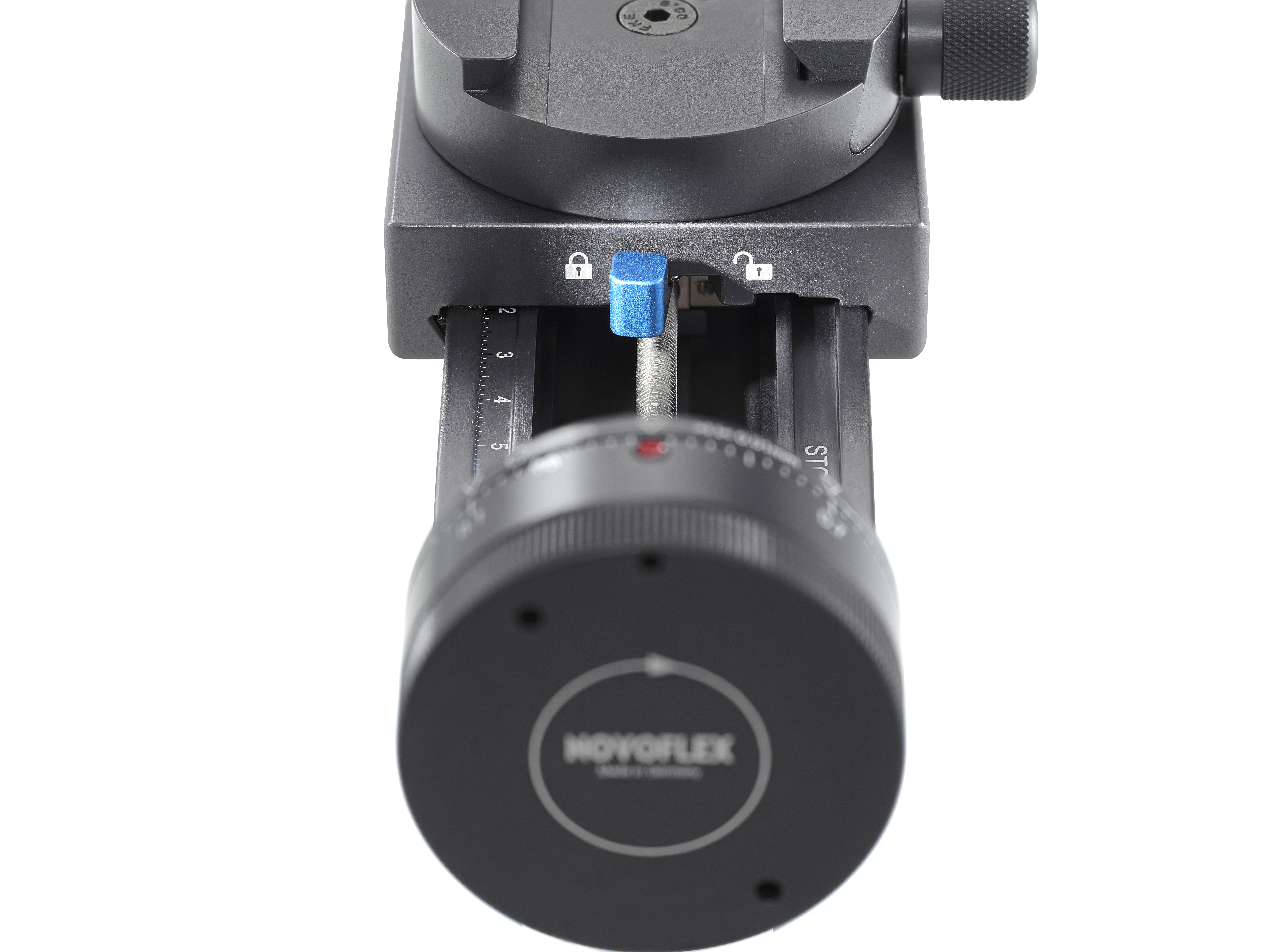 Novoflex Castel-M Einstellschlitten mit Fokusrad & Rasterungen Novoflex Castel-M Einstellschlitten mit Fokusrad & Rasterungen