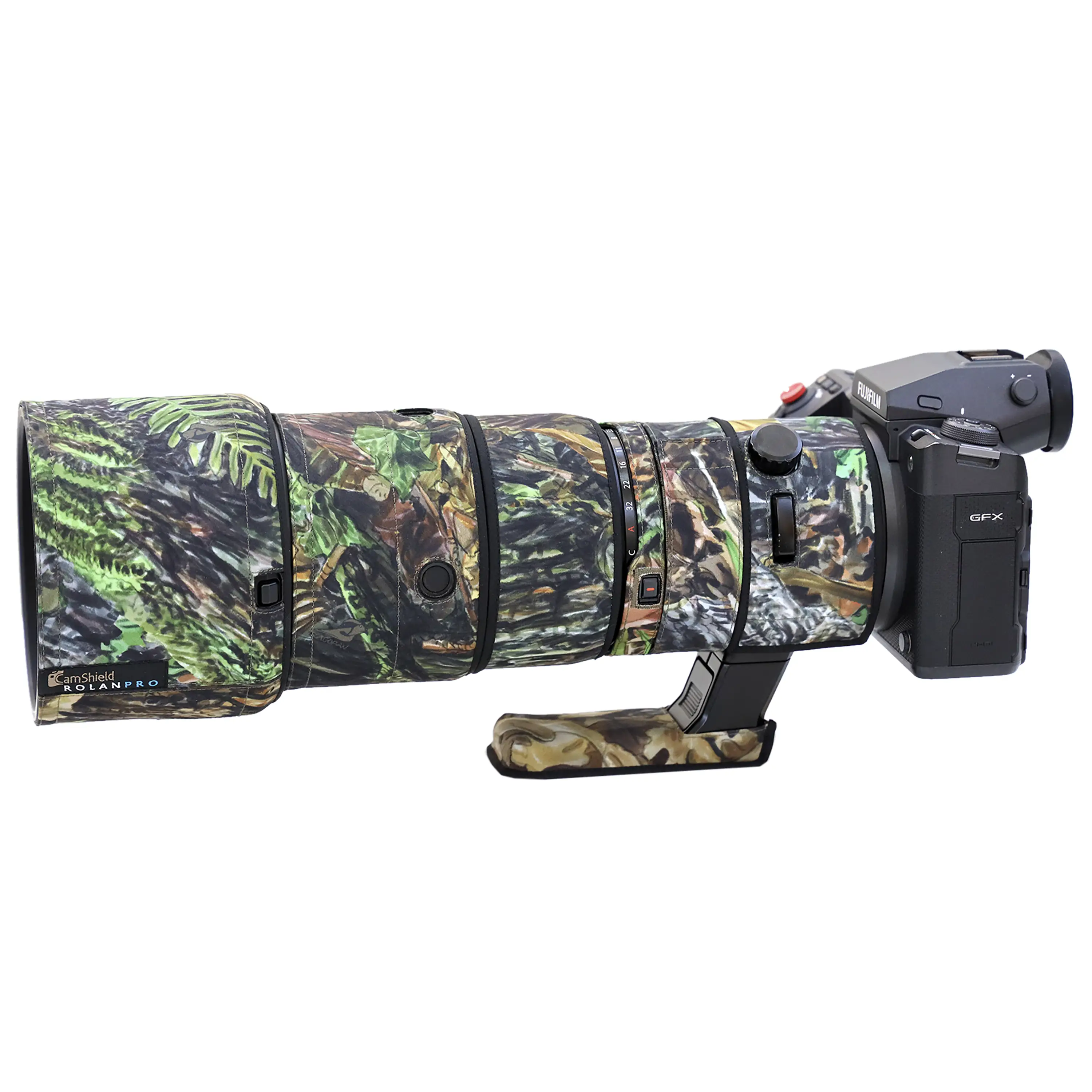 Rolanpro Objektivschutz - und Tarnung für Fuji GF 500mm Rolanpro Objektivschutz - und Tarnung für Fuji GF 500mm