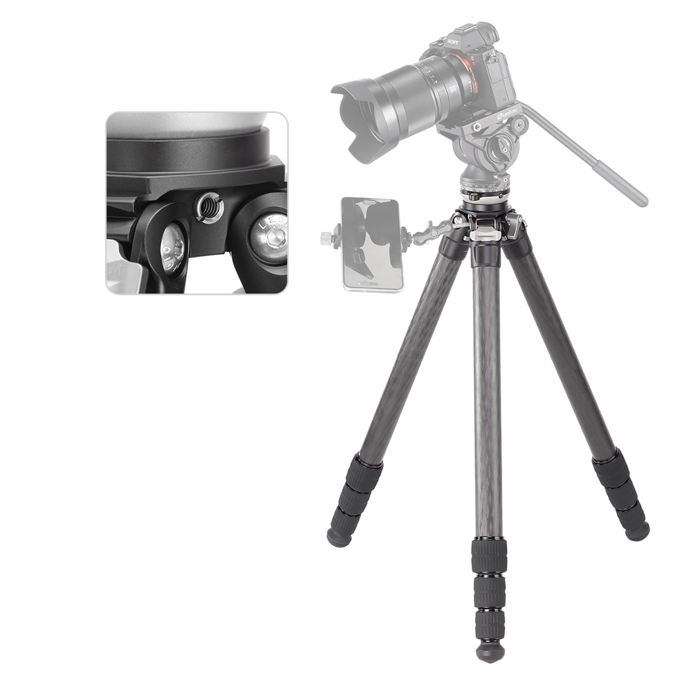 Leofoto LS-284CEX Ranger Karbon Stativ mit integrierter Nivellierung Leofoto LS-284CEX Ranger Karbon Stativ mit integrierter Nivellierung