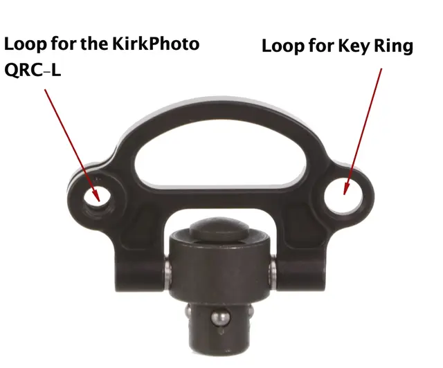 Kirk KQD-V2 Push Button Swivel-D Gurt-Adapter