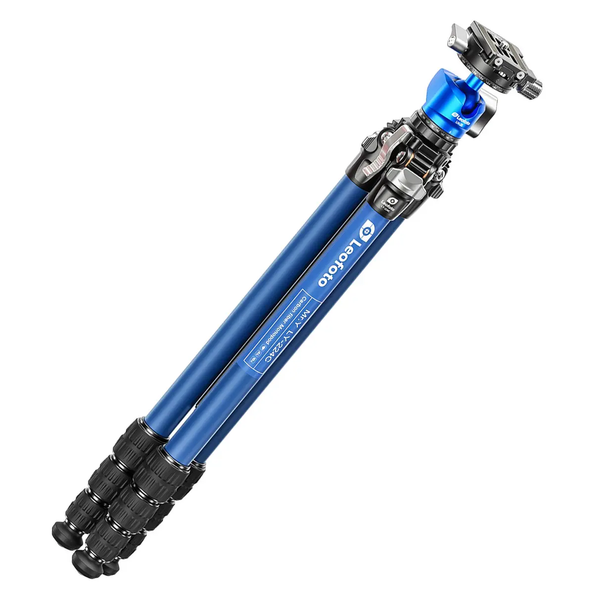 Leofoto LY-224C Karbon-Stativ + LH-25R Y Blau Leofoto LY-224C Karbon-Stativ + LH-25R Y Blau