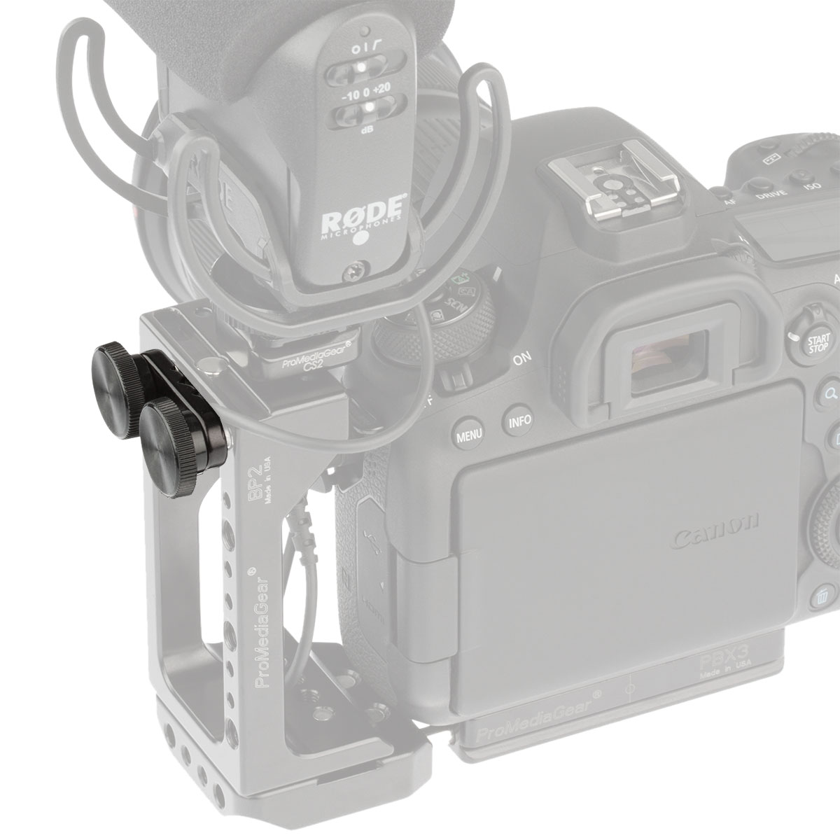 ProMediaGear A10: Kabelhalter für ProMediaGear-L-Winkel ProMediaGear A10: Kabelhalter für ProMediaGear-L-Winkel