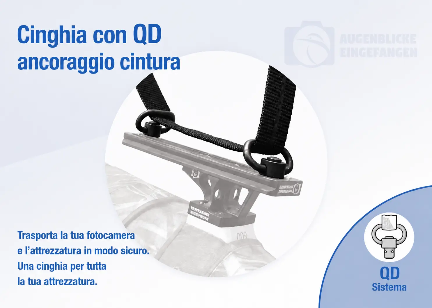 Legato - cinghie per treppiede, fotocamera e obiettivo