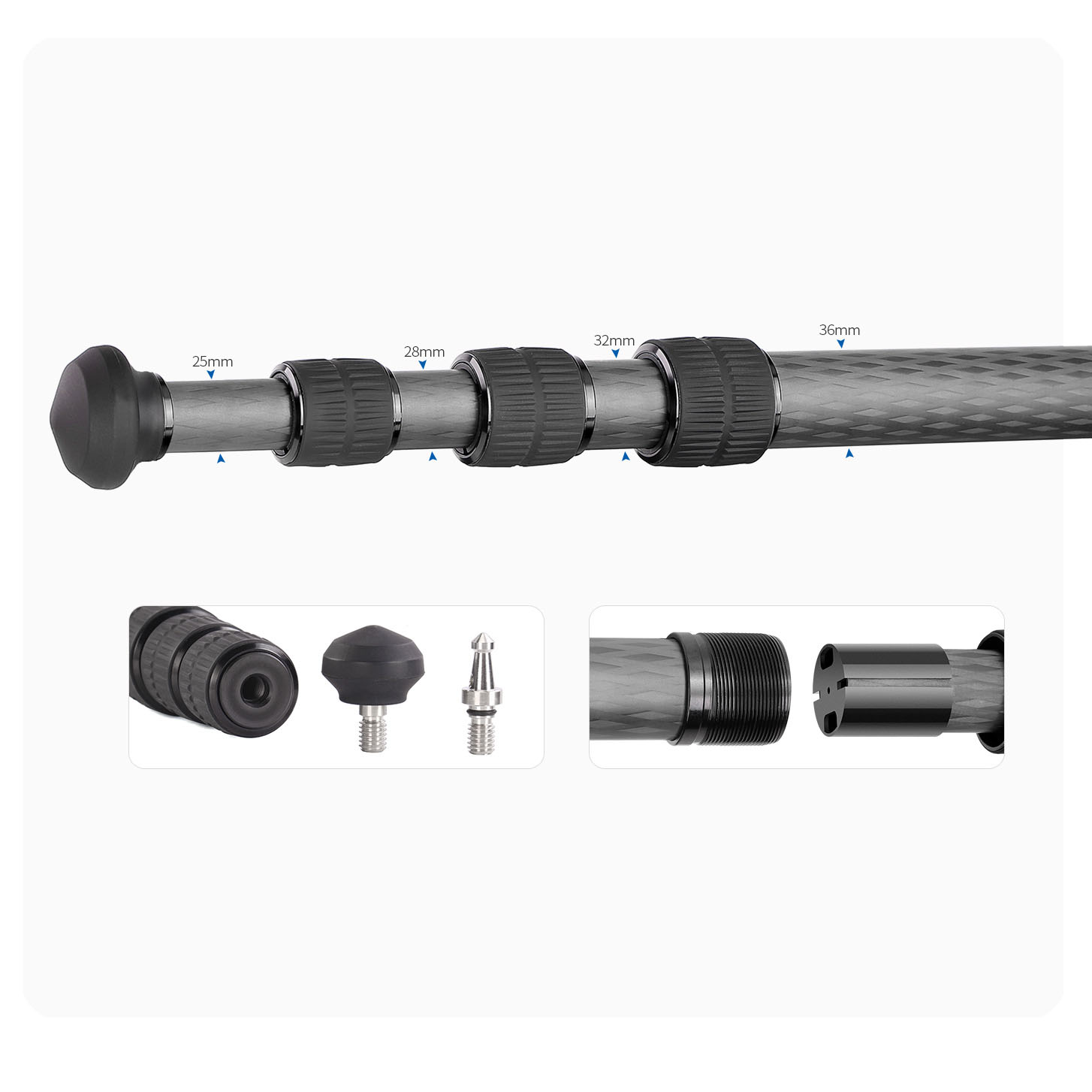 Leofoto LM-364CL Summit Karbon-Stativ Leofoto LM-364CL Summit Karbon-Stativ