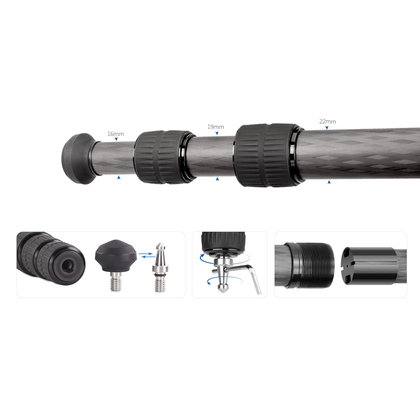 Leofoto LS-223CEX + RH-0 Ranger Mini-Stativ mit integrierter Nivellierung & Panoramaklemme Leofoto LS-223CEX + RH-0 Ranger Mini-Stativ mit integrierter Nivellierung & Panoramaklemme
