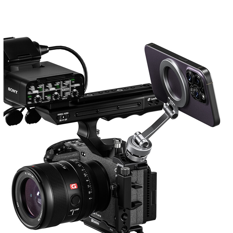 Leofoto PM-03 Magnetischer Smartphonehalter für den Blitzschuh Leofoto PM-03 Magnetischer Smartphonehalter für den Blitzschuh