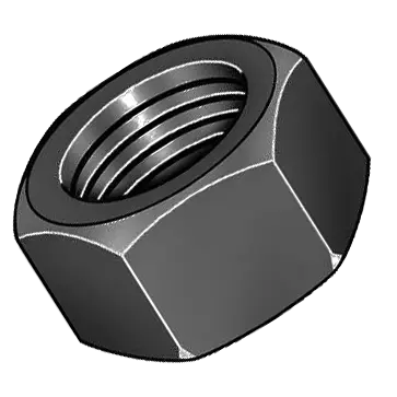 Bitte wählen... - 3/8" UNC Sechskant-Mutter (brüniert)