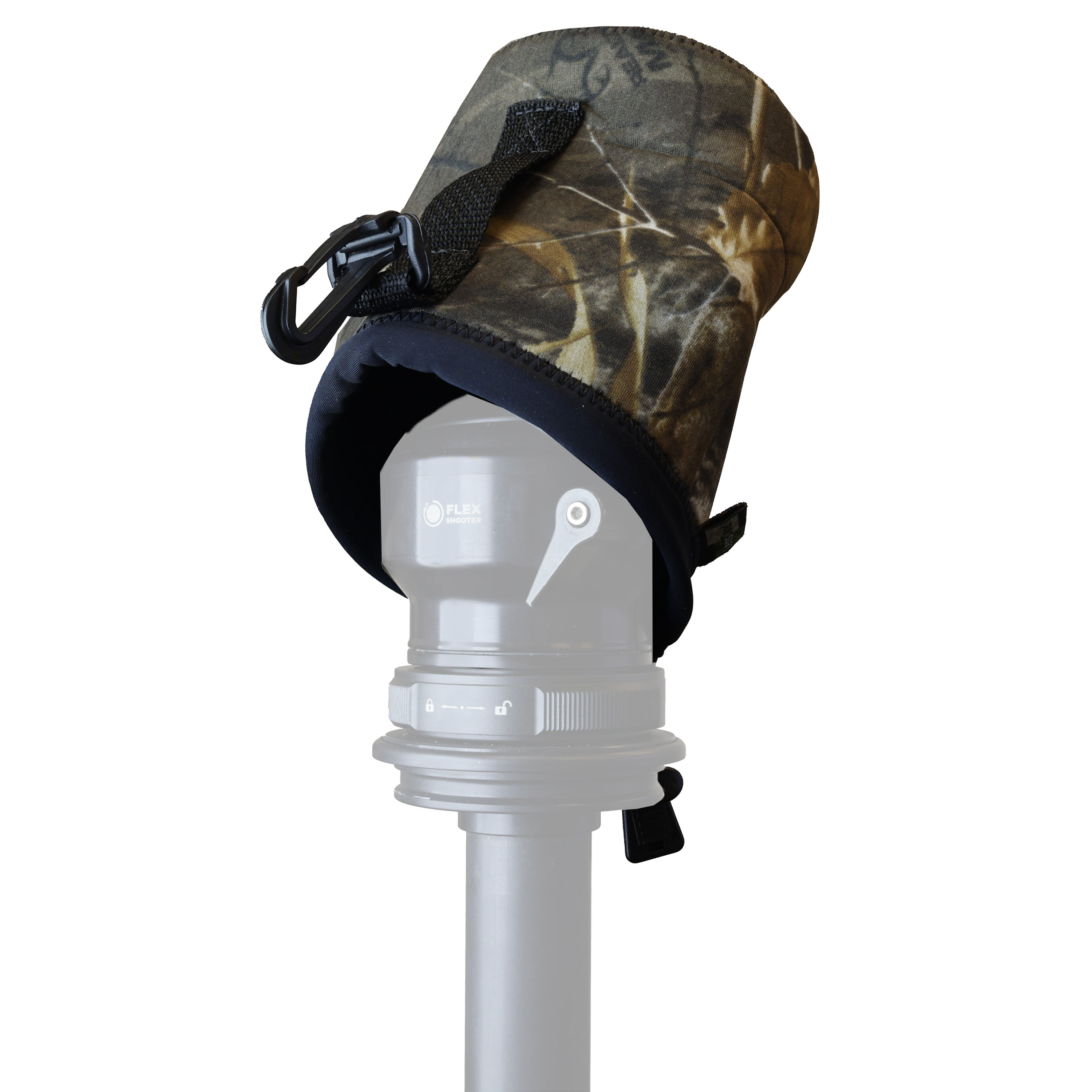 Beispiel als Schutz- und Transporttasche für Flexshooter-Stativkopf PRO und MINI