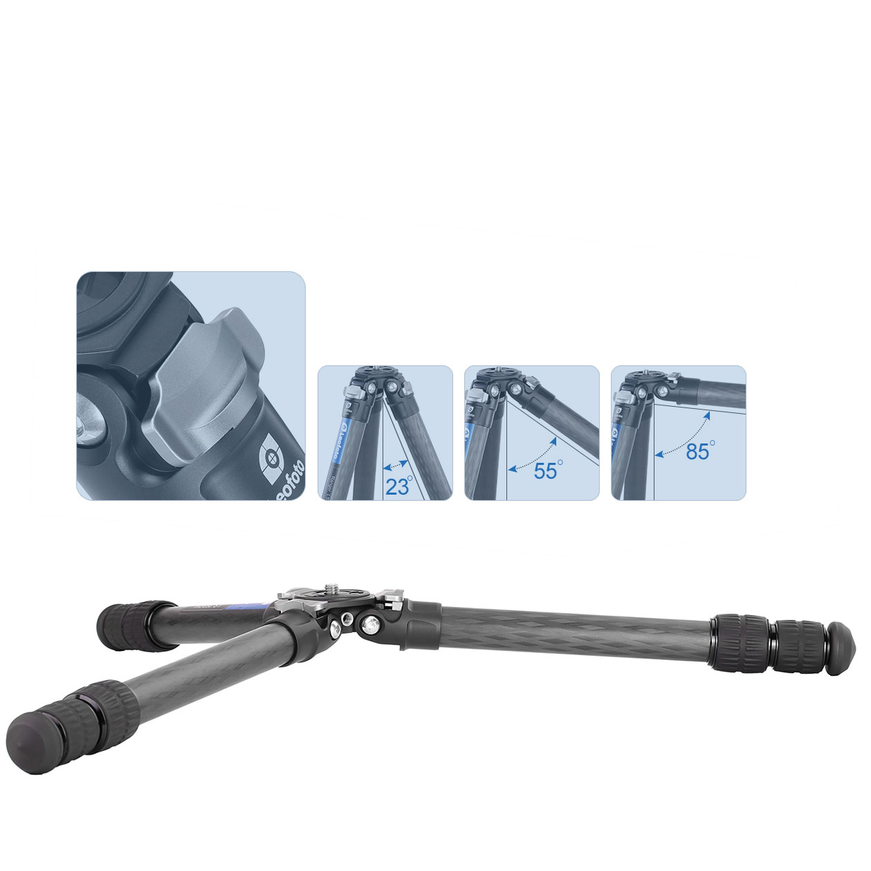 Leofoto Ranger LS-253CM Carbon-Stativ mit Kugelkopf LH-30 Leofoto Ranger LS-253CM Carbon-Stativ mit Kugelkopf LH-30