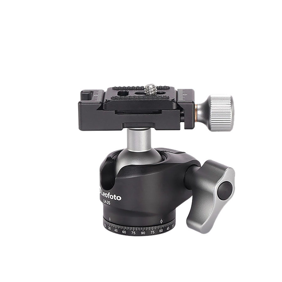 Leofoto LH-25 Kugelkopf mit PU-25 Kameraplatte Leofoto LH-25 Kugelkopf mit PU-25 Kameraplatte
