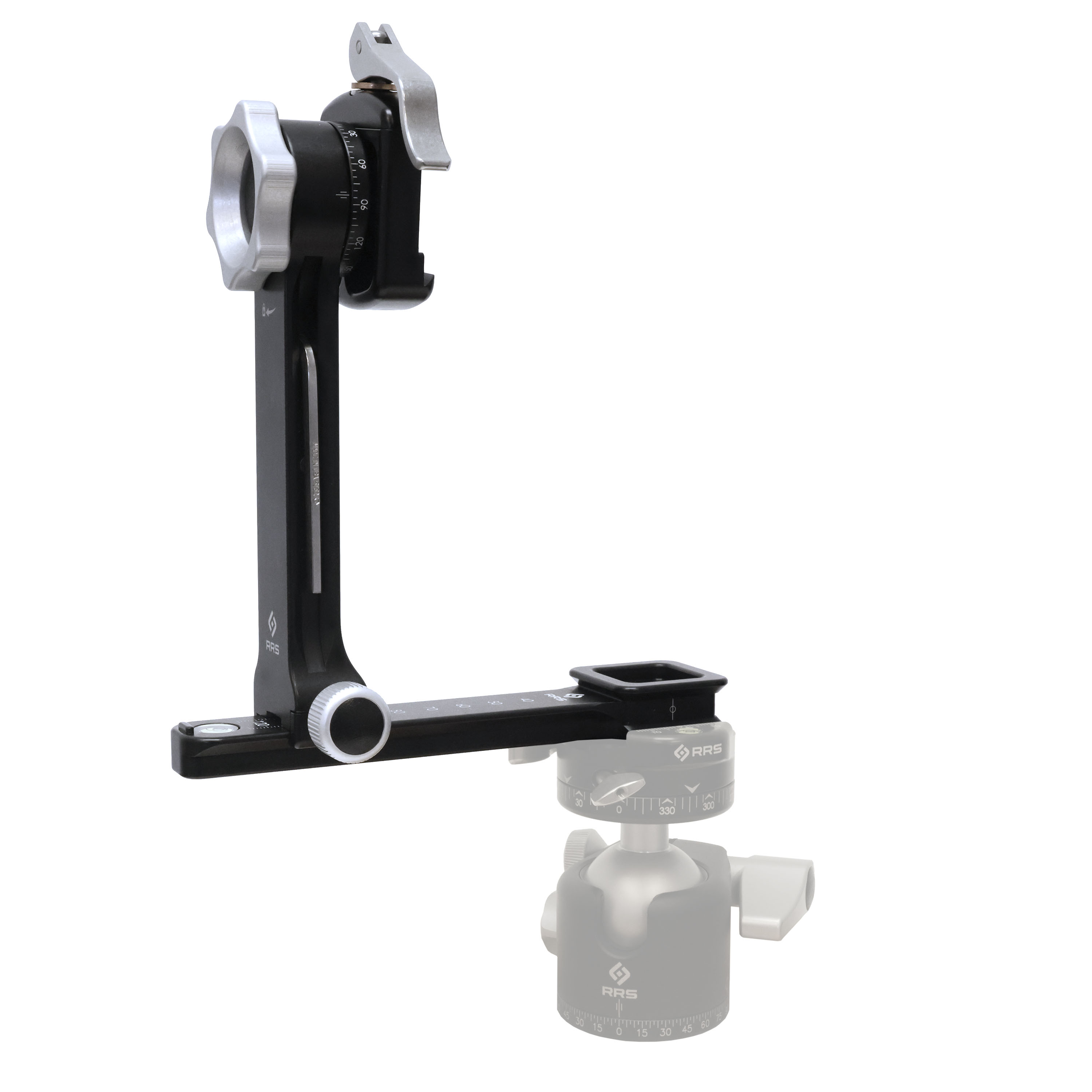 Really Right Stuff: PG-01 LR: Kompakter Teleneiger-Aufsatz mit Hebelklemme B2-40 LR/ Ascend Basis Really Right Stuff: PG-01 LR: Kompakter Teleneiger-Aufsatz mit Hebelklemme B2-40 LR/ Ascend Basis