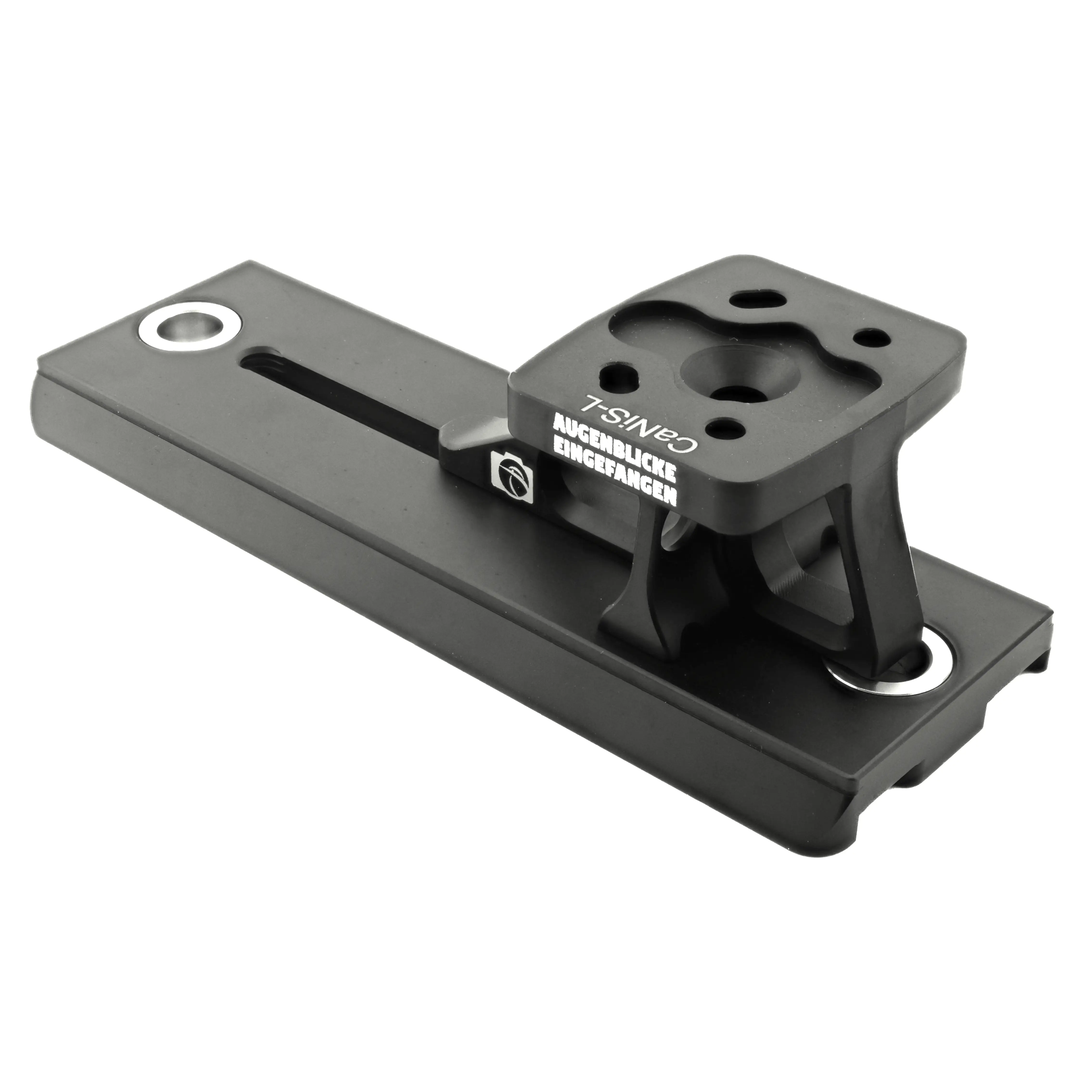 Modularer Objektiv-Ersatzfuß CaNiS-L 140 für Nikon-Canon-Sony-Sigma-Objektive mit 2 x QD-Aufnahme (Manfrotto/Sachtler Video Standard) Modularer Objektiv-Ersatzfuß CaNiS-L 140 für Nikon-Canon-Sony-Sigma-Objektive mit 2 x QD-Aufnahme (Manfrotto/Sachtler Video Standard)