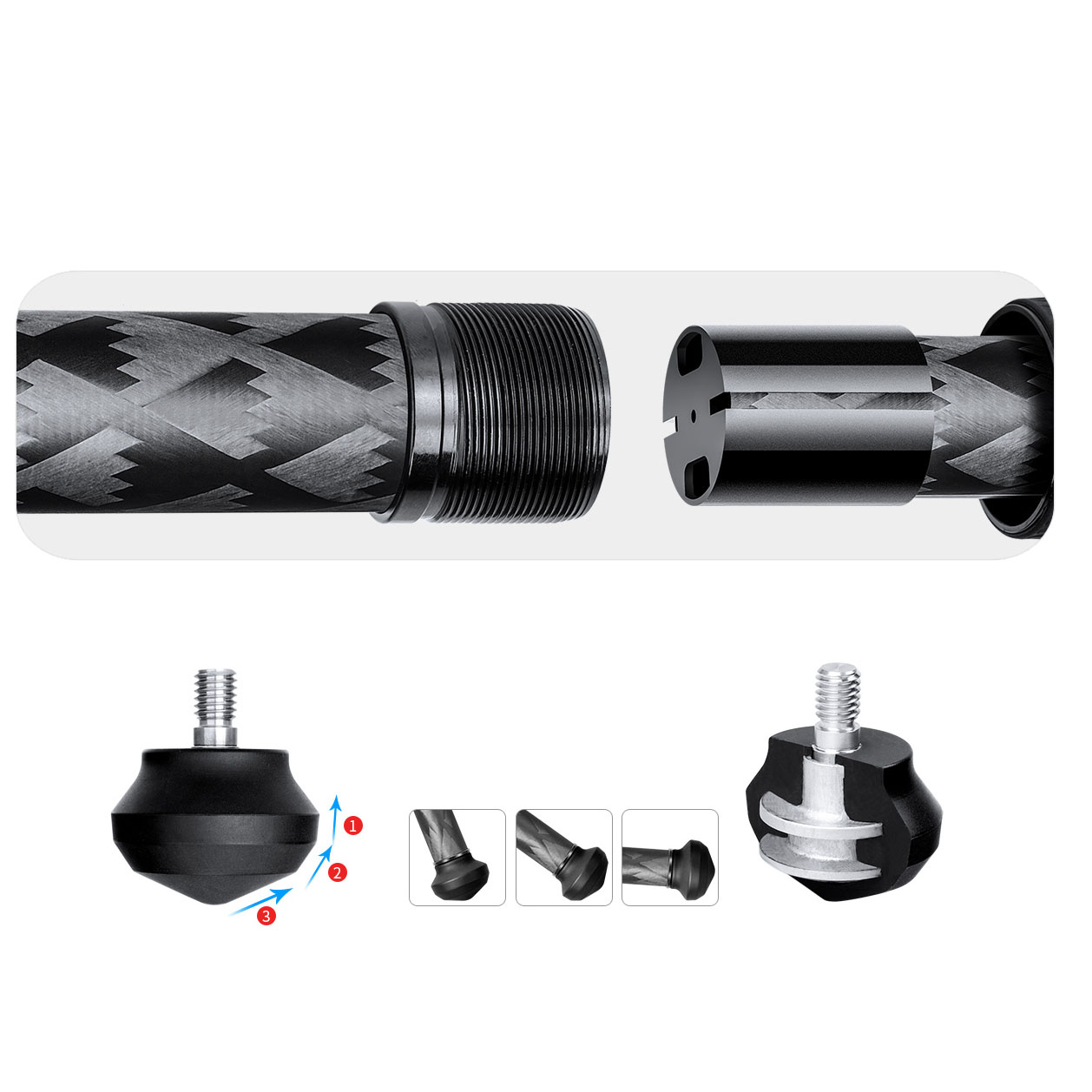 Leofoto LQ-365C Karbonstativ+LH-47 Kugelkopf - Mr. Q Serie Leofoto LQ-365C Karbonstativ+LH-47 Kugelkopf - Mr. Q Serie