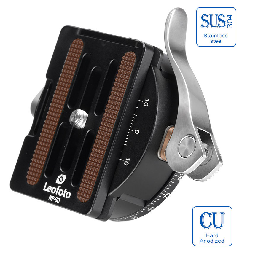 Leofoto PCL-60 Panorama-Schnellwechselkupplung mit Schnellwechselplatte Leofoto PCL-60 Panorama-Schnellwechselkupplung mit Schnellwechselplatte