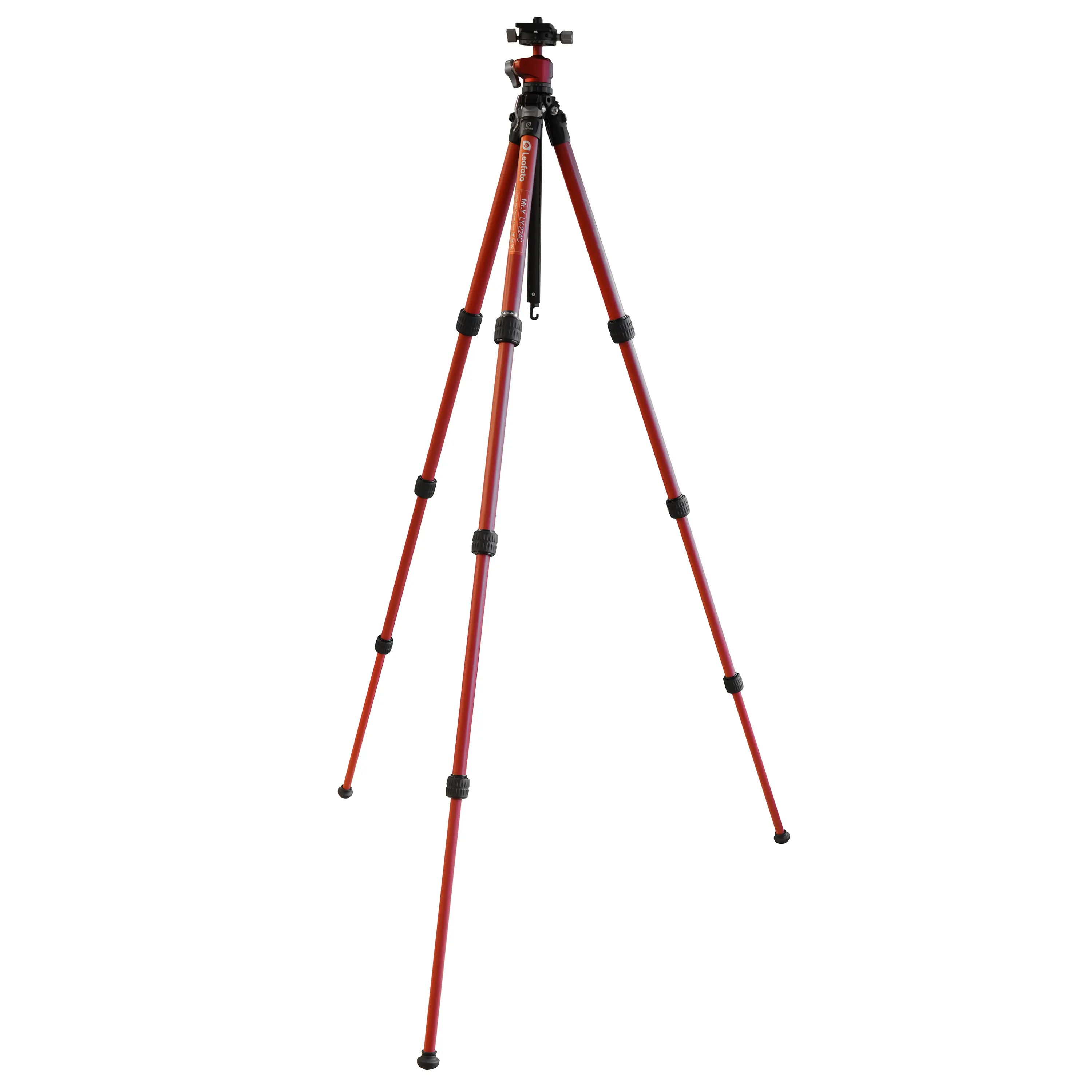 Leofoto LY-224C Karbon-Stativ + LH-25R Y Red Leofoto LY-224C Karbon-Stativ + LH-25R Y Red