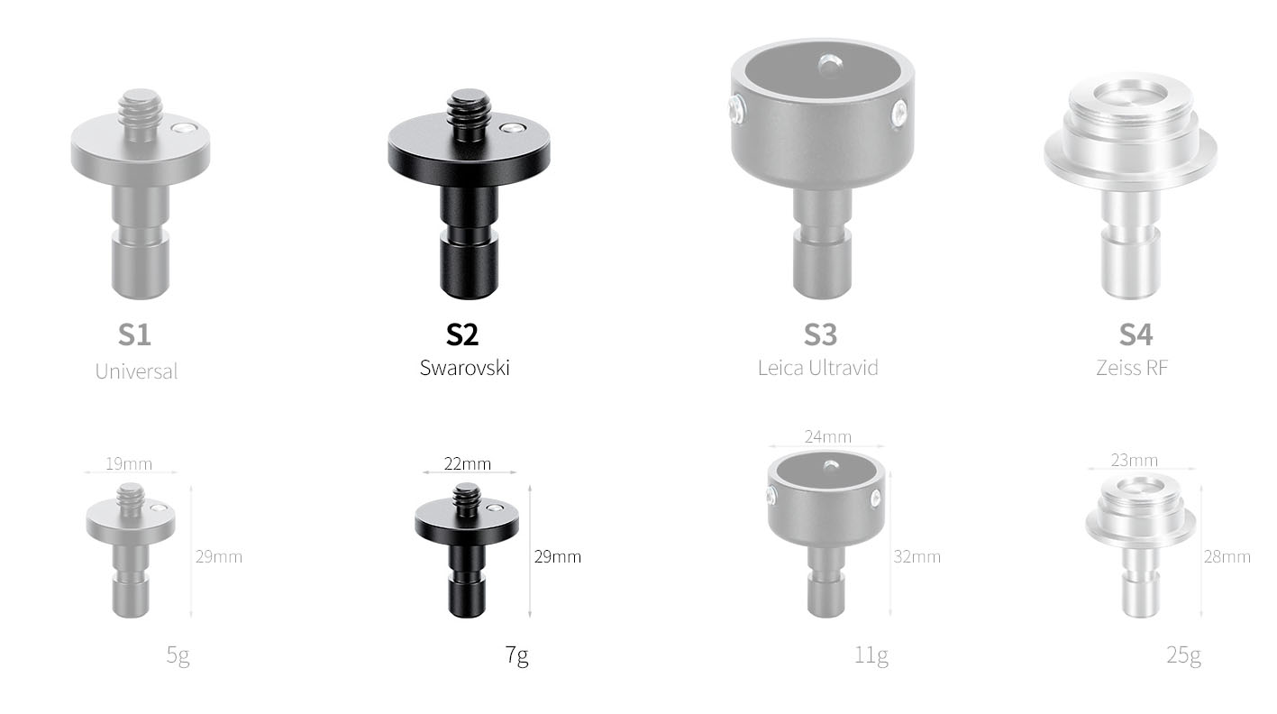 Leofoto S2 Swarovski & Vortex Fernglas Adapter für Leofoto BC-03 Leofoto S2 Swarovski & Vortex Fernglas Adapter für Leofoto BC-03