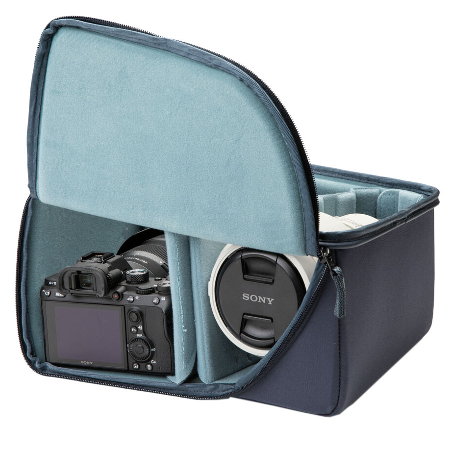 Shimoda Core Unit Medium DSLR V2 Modul-Einsatz Usage example (accessories shown are not included in the scope of delivery)